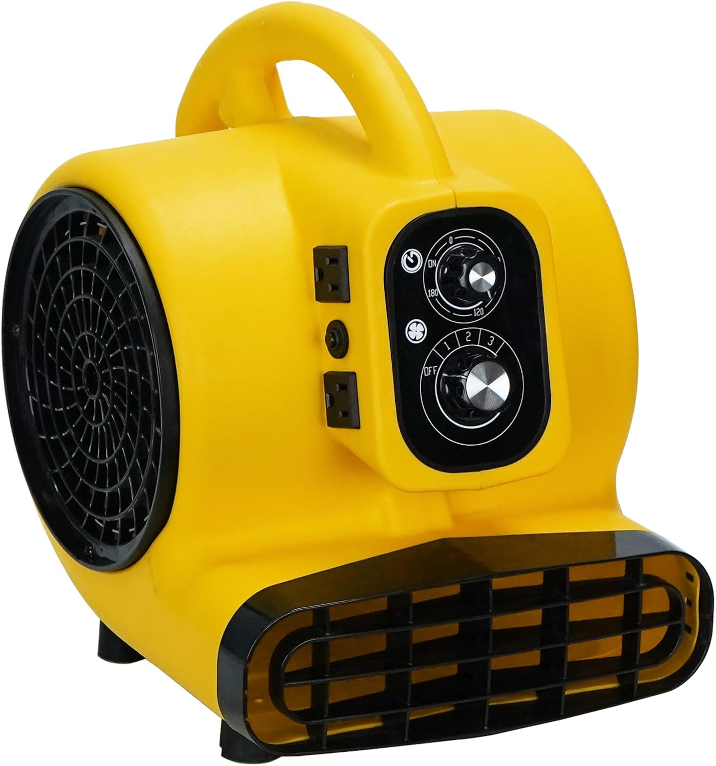 VENTISOL Air Mover Blower Fan, Industrial 1/3HP 1200CFM Monster Floor Blower Carpet Dryers, 3 Speeds, 4 Adjustable Angles, Timer, Stackable, for Janitorial, Home, Commercial