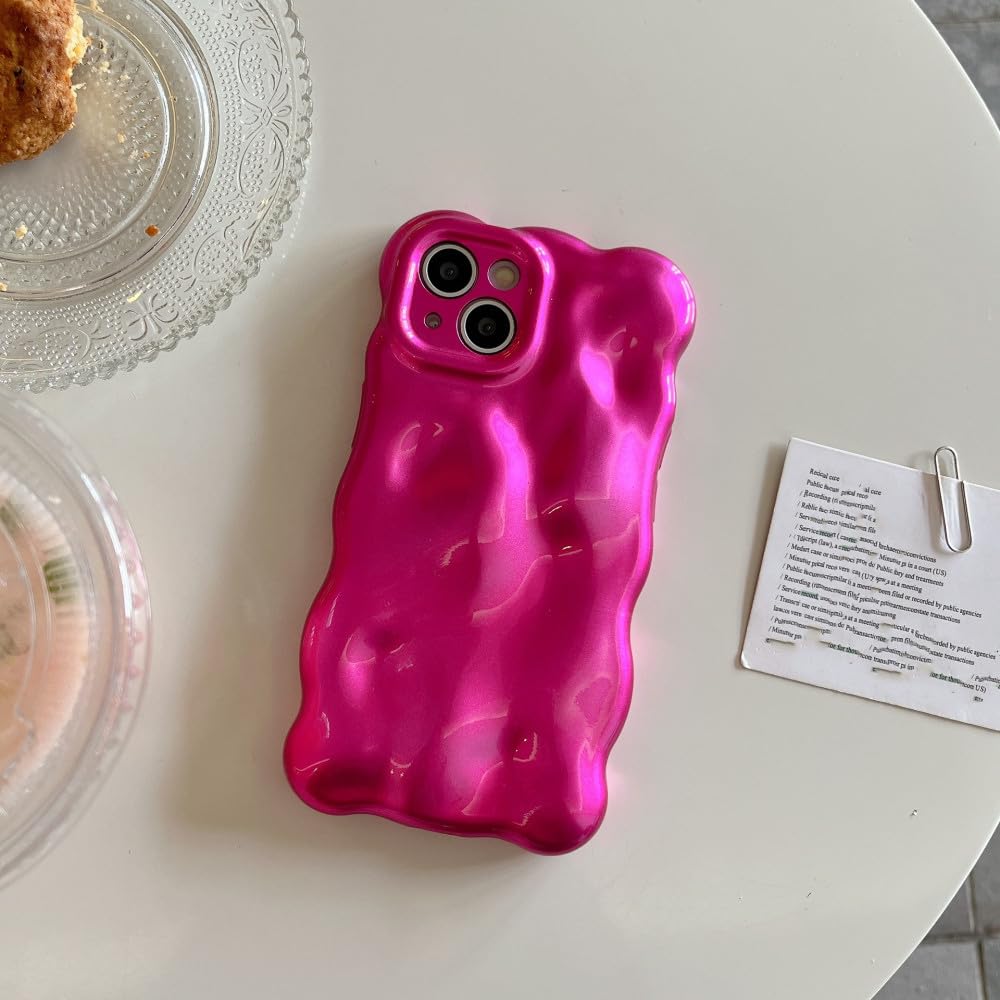 Coque iPhone 14 Pro Max rose vague bubble idéale pour vos sorties - 5