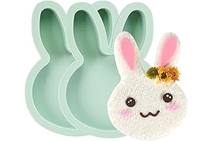 Premium 2Pcs Animal Silicone Bunny Shaped Cake Pans