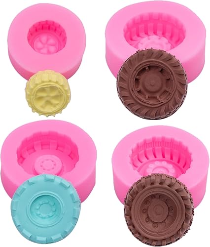 Miniatura 10 de Molde de silicona para pastel de fondant de flores de margarita de crisantemo, 4 cavidades de chocolate, dulces, azúcar, cupcakes, galletas, molde