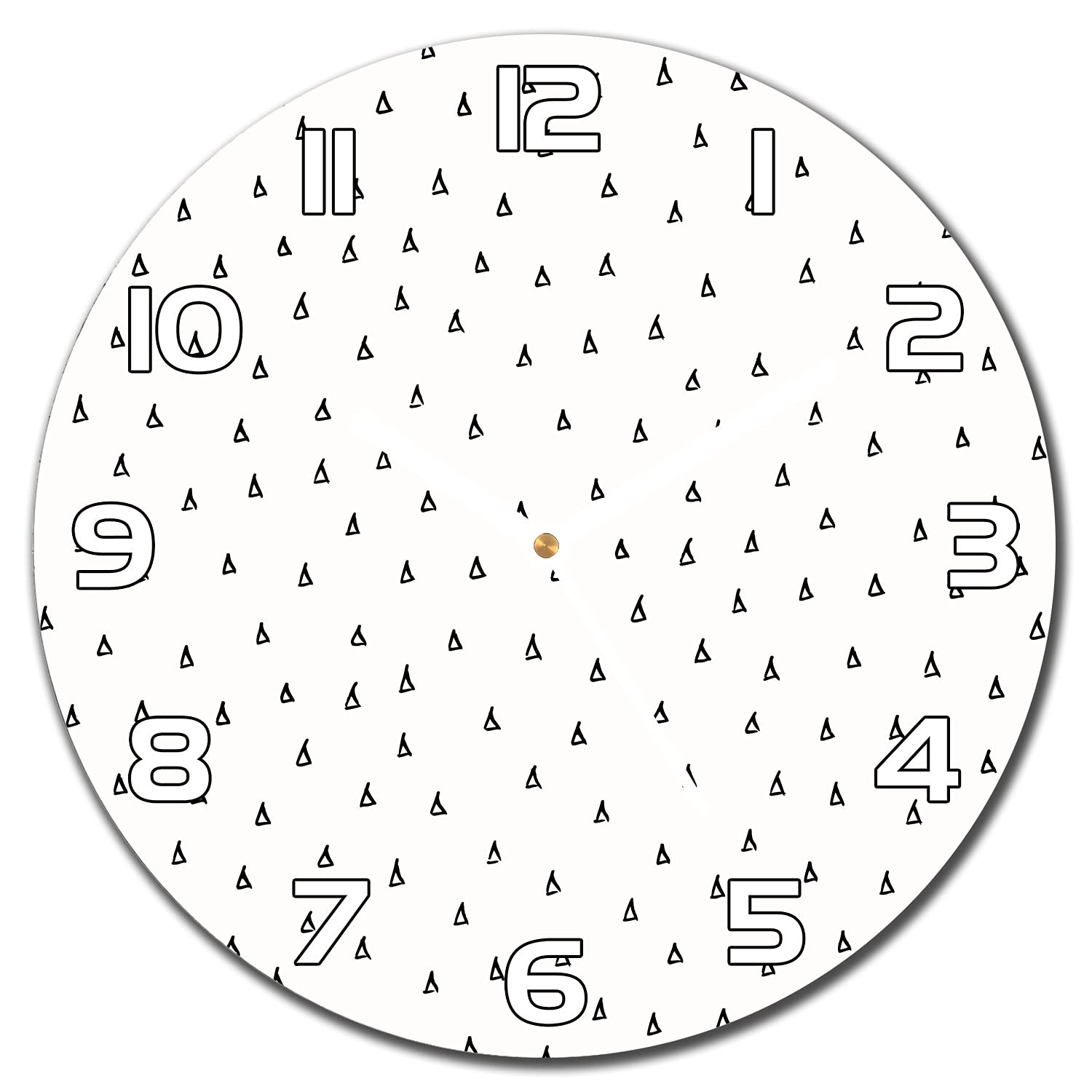 Horloge murale en verre securite Coloray 30 cm design moderne abstrait Griffonner