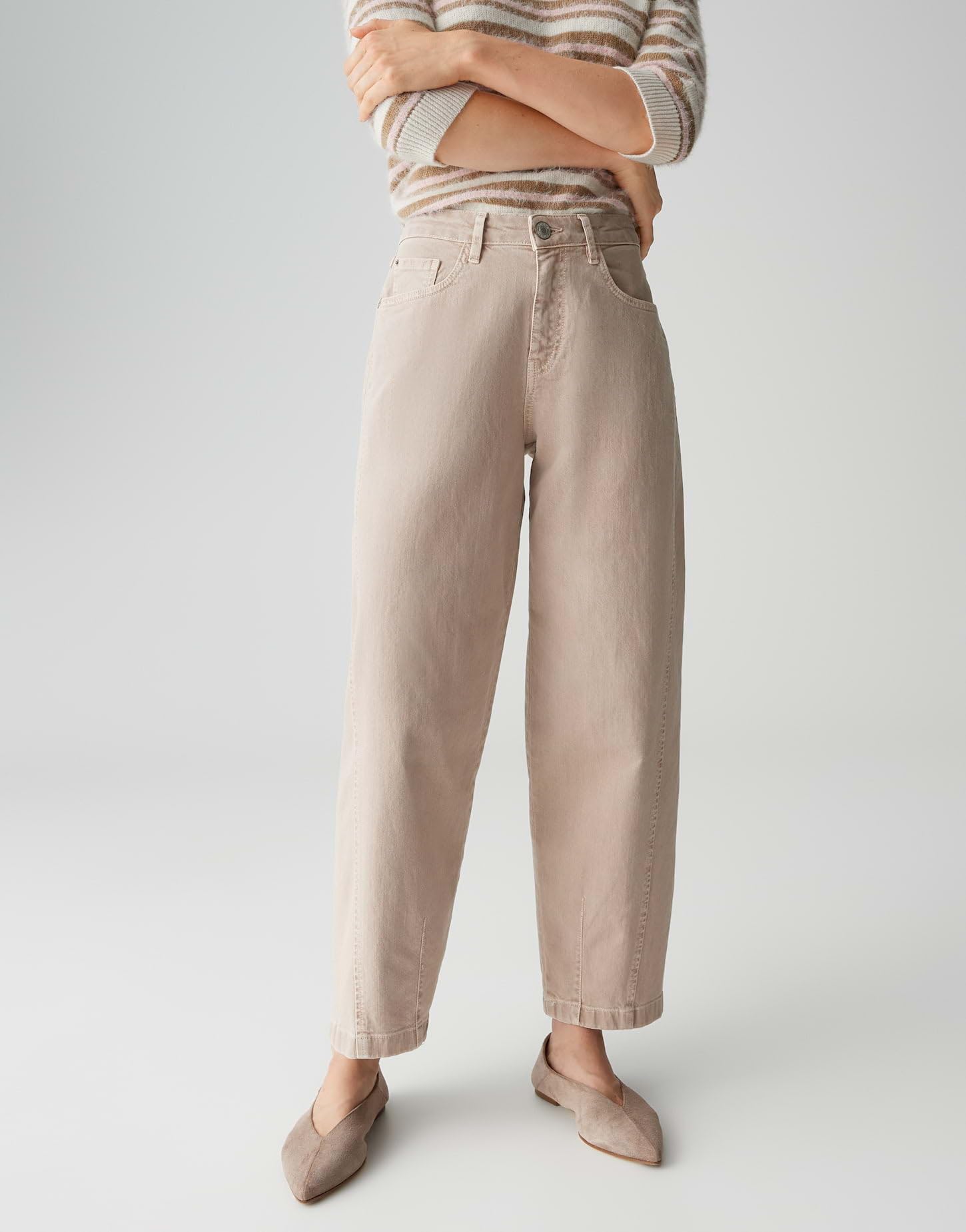 OPUS Damen Barrel | LOLAH Edgy Barrel Jeans aus BCI Cotton Mix Mid Rise
