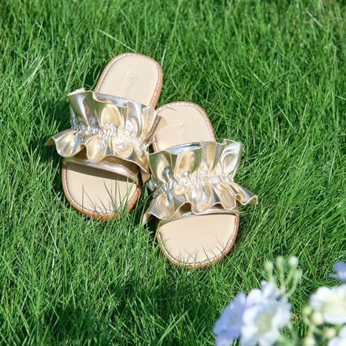 Image of THEE BRON Girls Cute Slip-On Slippers Stylish Sandals for Toddlers & Kids
