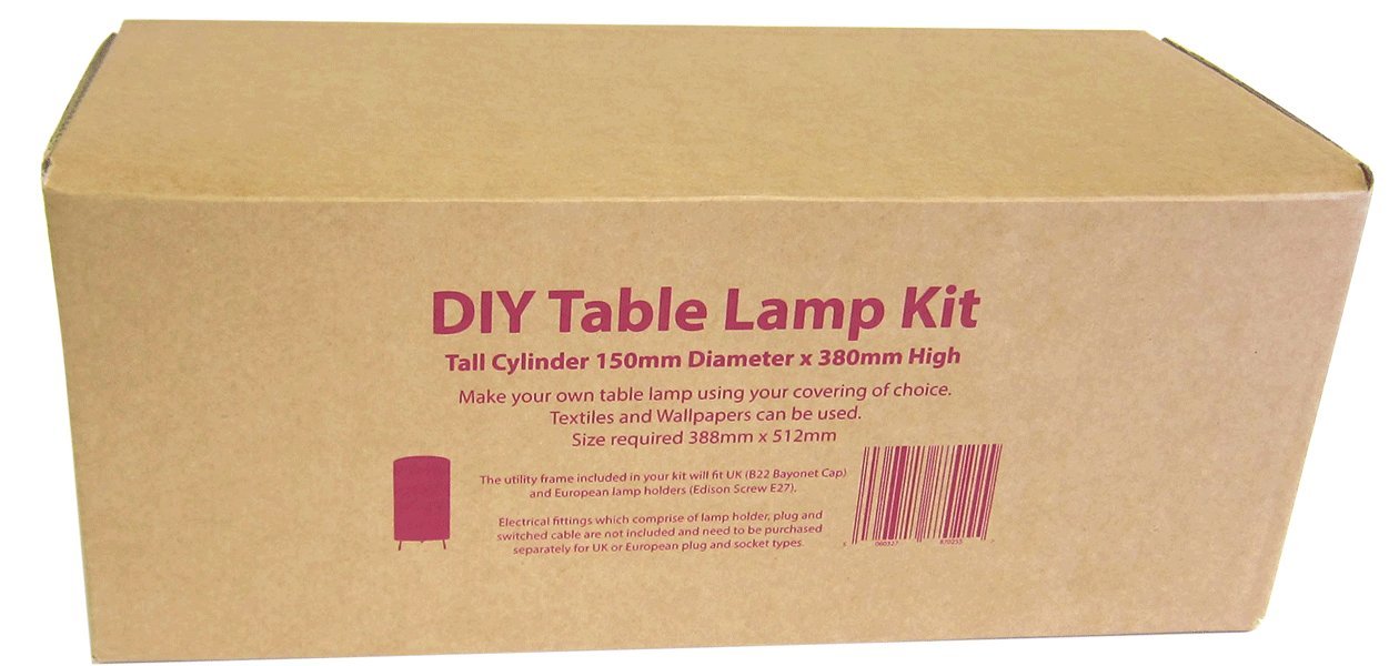 Needcraft DIY Table Lamp Kit – Tall Cylinder 150mm x 380mm High – BigaMart