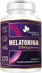 Melatonina 120 Cápsulas (210 mcg por cápsula) Flora nativa do Brasil