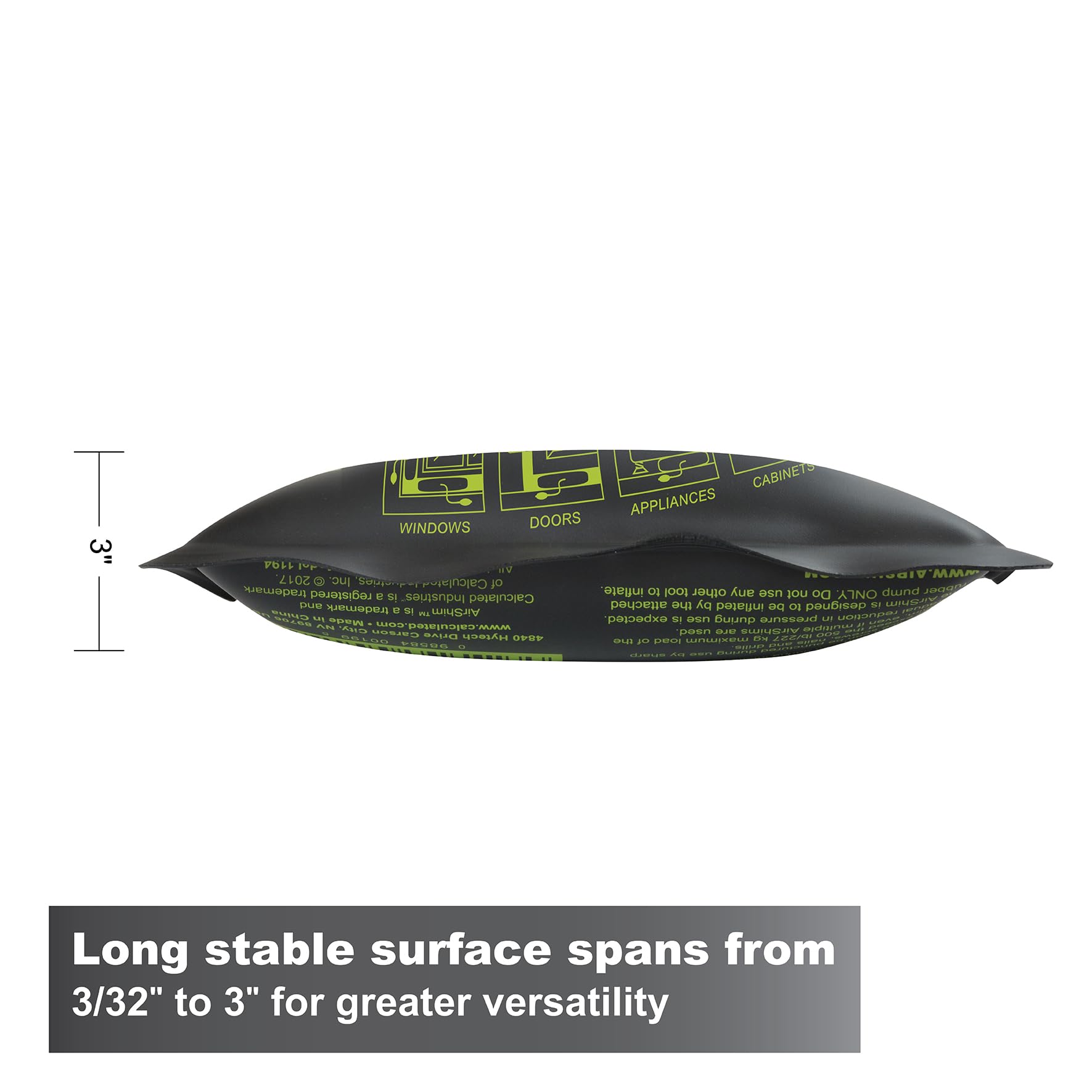 Calculated Industries 1194 AirShim Pro XL Barra de Palanca Inflable y Herramienta de Nivelación, Certificado para Soportar 225 Kgs