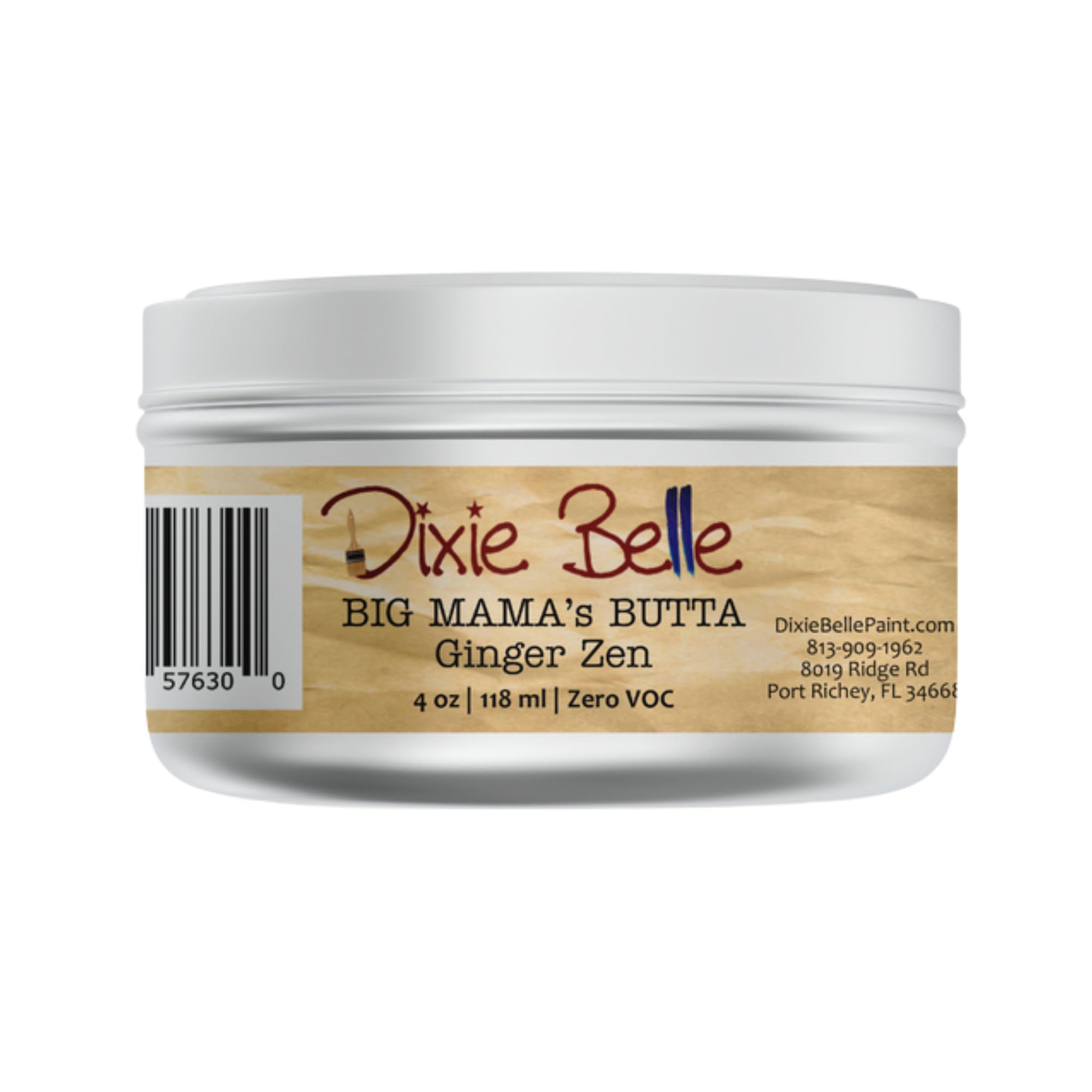 Dixie Belle Big Mama’s Butta | Ginger Zen (4oz) | Natural Furniture Conditioner | Contains Coconut Oil, Hemp Seed Oil, Beeswax and Carnauba Wax |