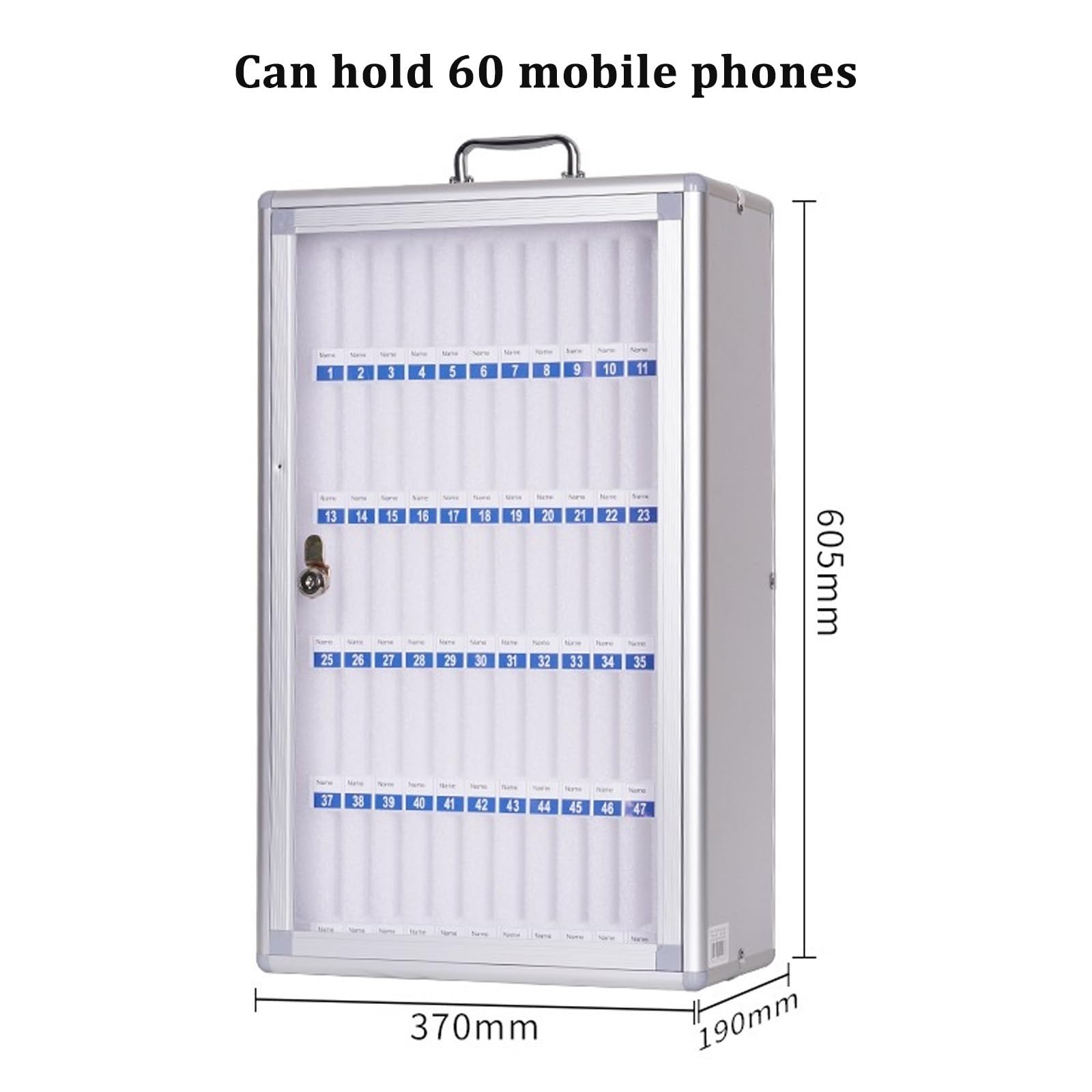 Mobiletto Per Cellulare Da Classe Contenitore Per Cellulare Da Parete Adatto Per Scuole Ospedali Uffici Fabbriche(60)