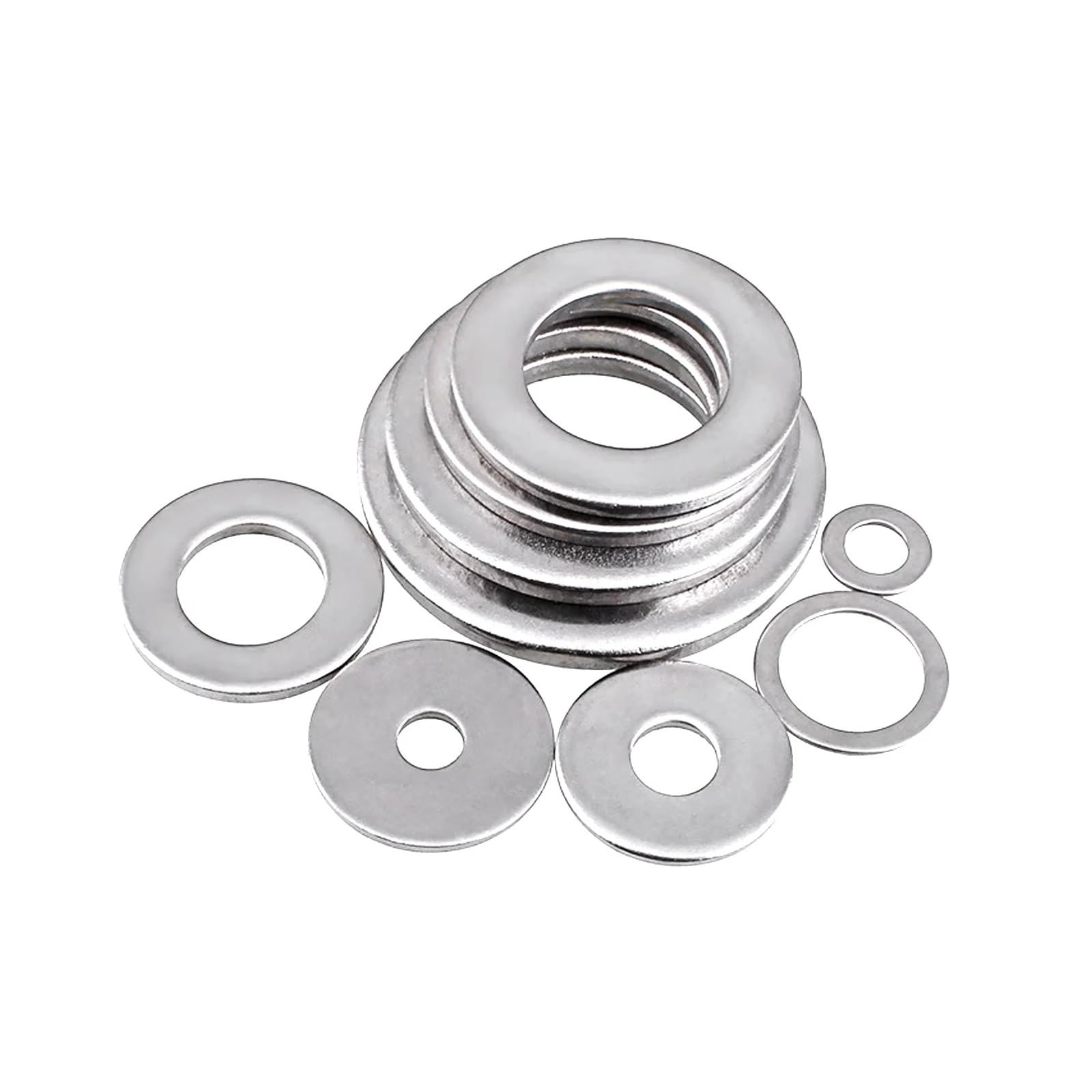 Rondelle plate Joint en acier inoxydable 304, vis métallique Ultra-fine, rondelle plate, augmentation Standard épaissie(M4x20x1.5 x5pcs)