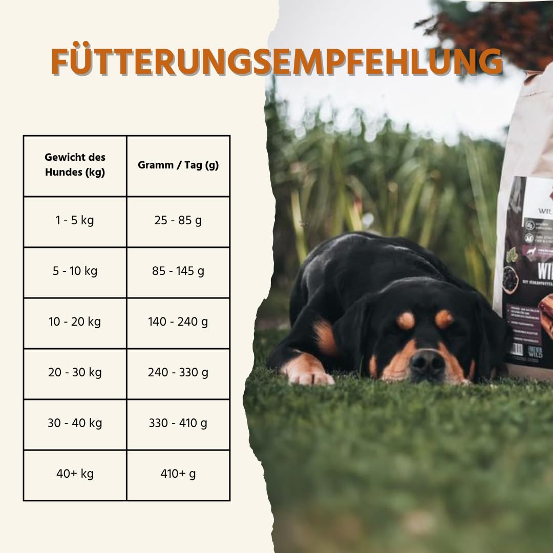Wildfang® Wildliebe Welpen Starterpaket – Kauartikel Hund Set mit Hundefutter nass Rind & getreidefrei Wild Trockenfutter für Hunde Geweih für Hunde Rothirschgeweih Leder Kauknochen als Hundespielzeug