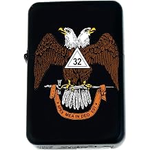 GIFTS INFINITY Mason/Masonic Freemason Wind Proof Oil Lighter 32 Degree - Christmas, Halloween & Valentines Day Gift