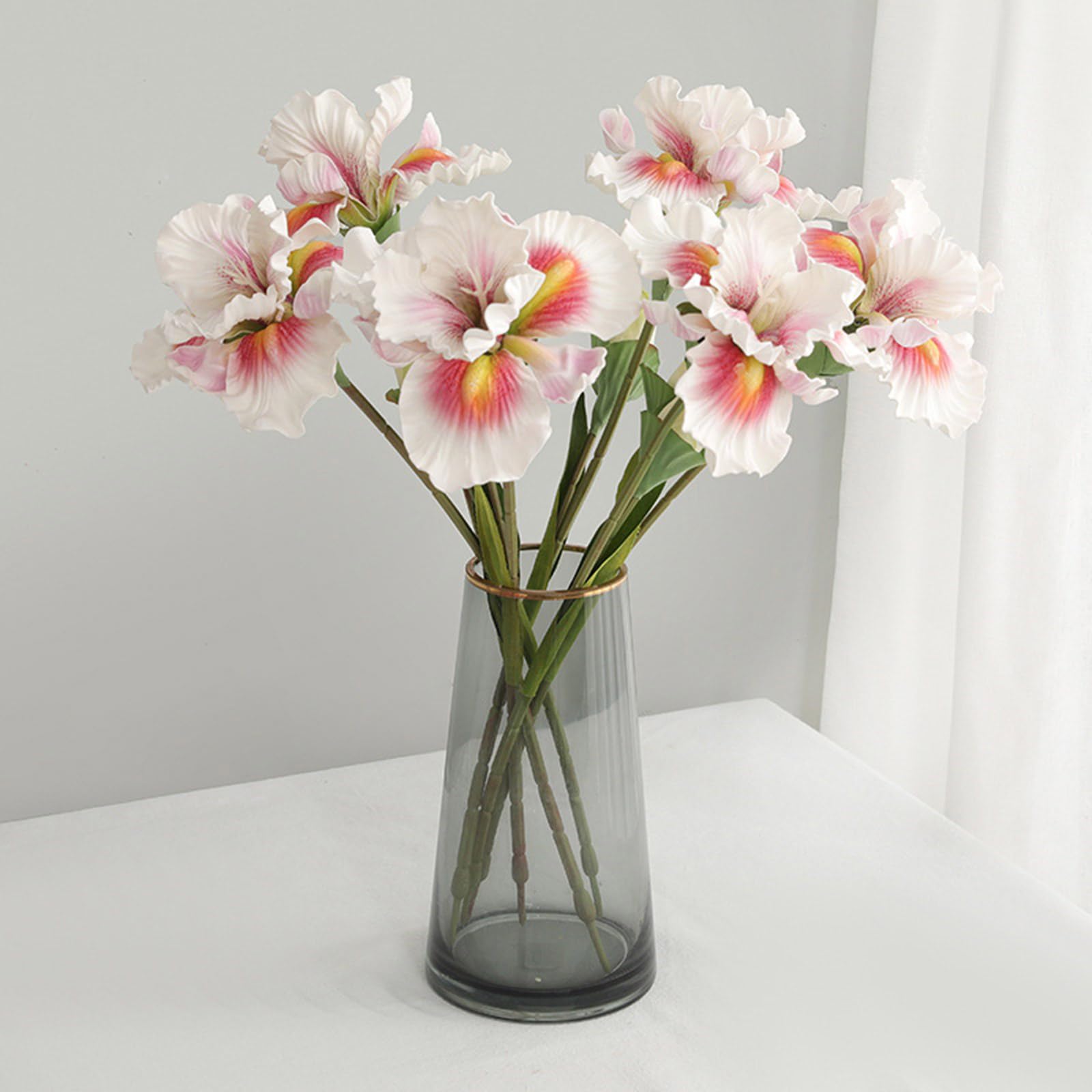 10 künstliche Blumen, Höhe: 45 cm, hohe lichtbeständige Kunstblume für Hochzeitssträuße, Heimdekoration, Hochzeit, Weihnachtsdekoration