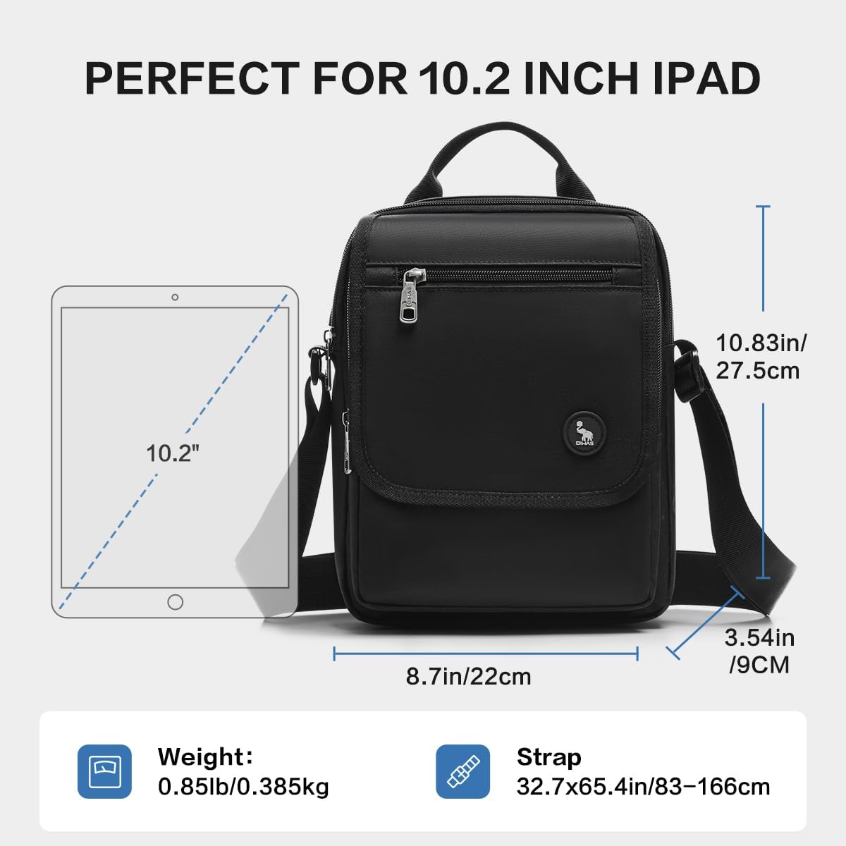 OIWAS Crossbody Bag Men, Small Sling Pack Handbag for Men Work Business,Messenger Shoulder Travel Bag