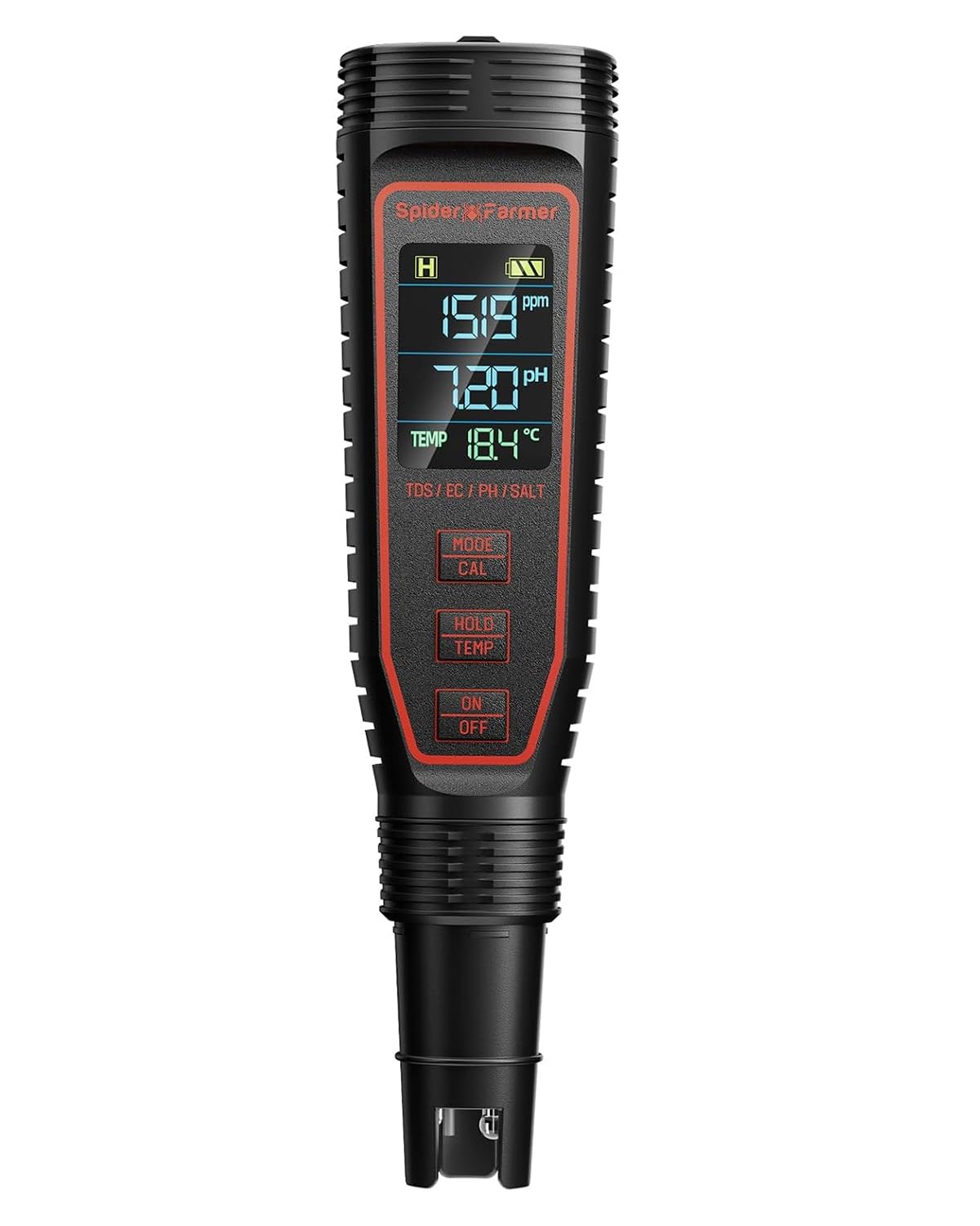 Spider Farmer 5-in-1 pH Meter Kit - Grow & Test! -1