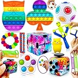 MarckersHome Fidget Toy Set Zappelspielzeug-Set sensorisches Zappelpaket für Autismus ADHS lindert Stress und Angst Zappelspielzeug für Geburtstagsfeier Geschenk für Kinder Erwachsene mit Geschenkbox