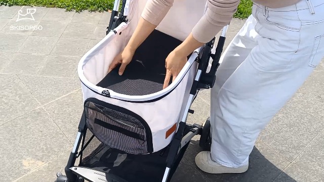 ペットカート 対面両用 アップグレード 中型犬多頭バギー コット内大きい Ⅰ Amazon.co.jp: SKISOPGO ペットカート 対面両用 アップグレード