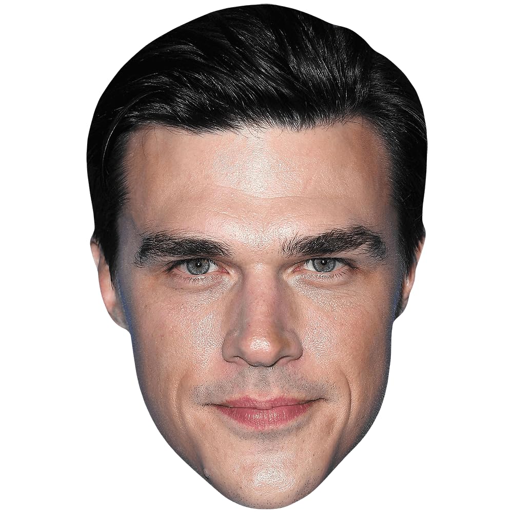 Celebrity Cutouts Lifelike Finn Wittrock (Smile) Celebrity Mask, Flat Card Face, Fancy Dress Mask