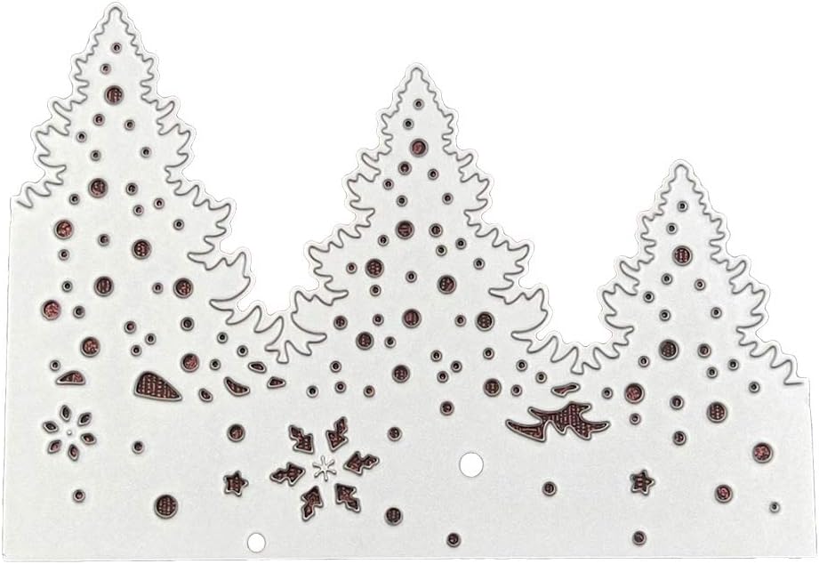Carbon Steel Christmas Tree Pattern Cutting Die Embossing Stencil Mold for DIY Art Handcraft Scrapbook Card Decor Tool
