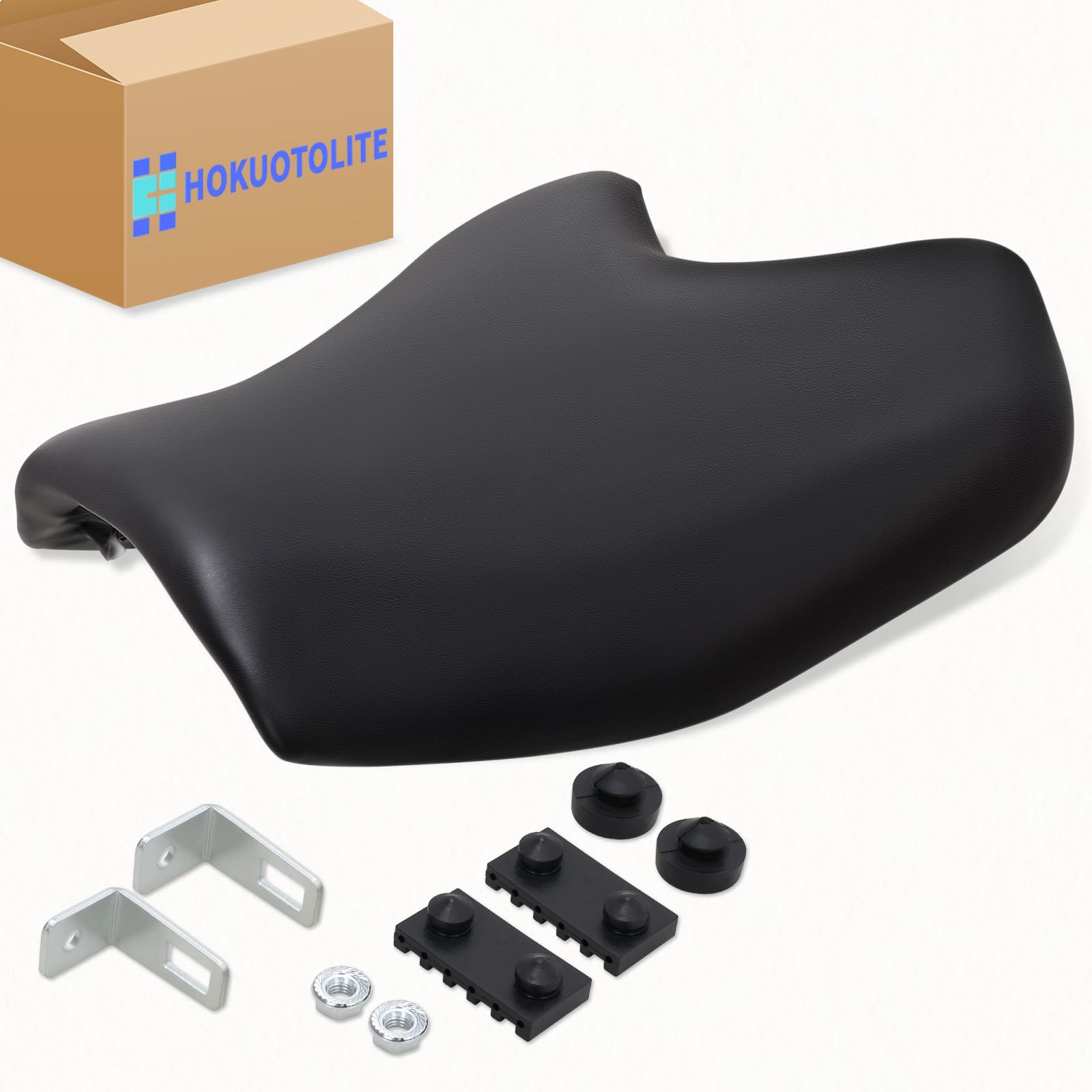 Coussin de siège conducteur avant moto pour Kawasaki Z1000 2007-2009 Z750 2007-2010, noir