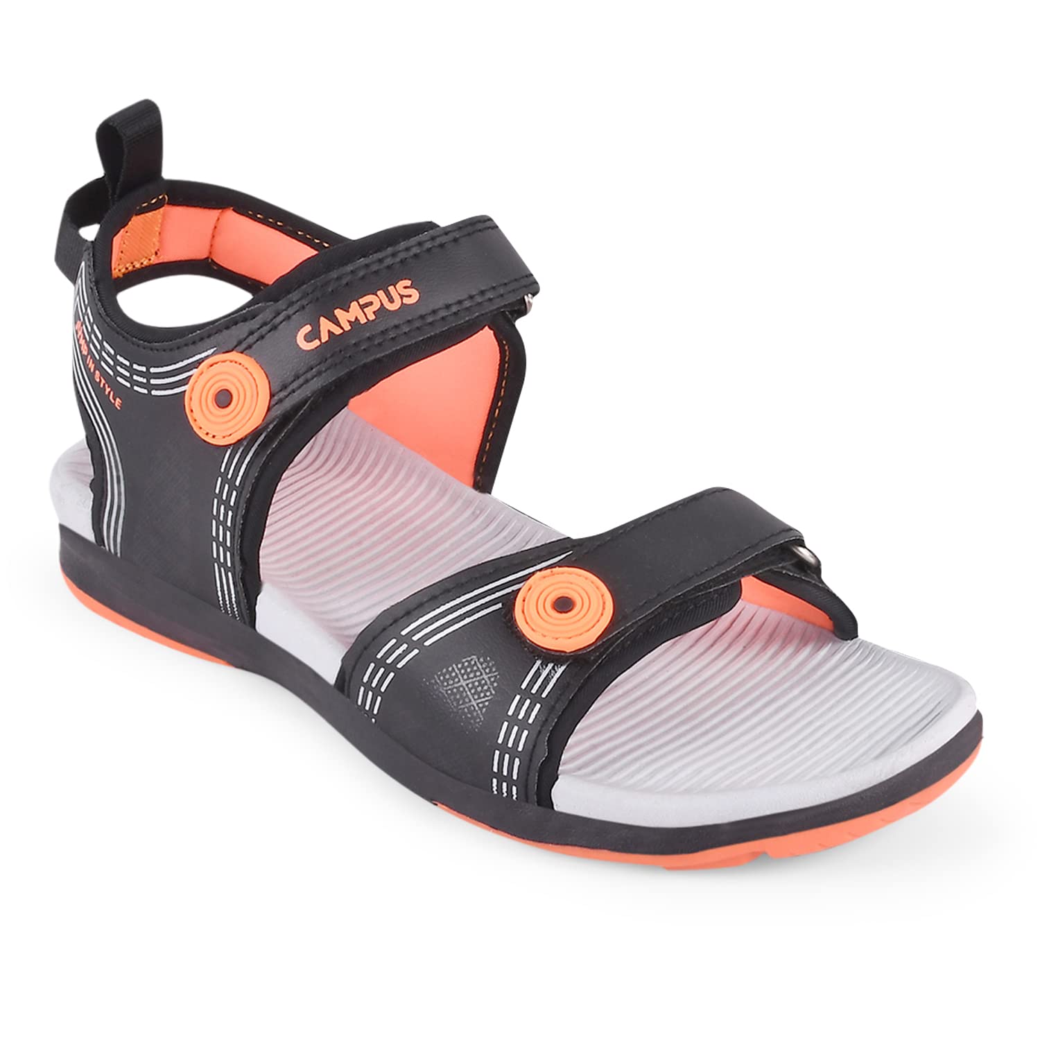 Campus Child GC-22113C BLK/F.ORG Sports Sandals - 2UK/India GC-22113C (B0BD8J3C5Y) Amazon Price History, Amazon Price Tracker