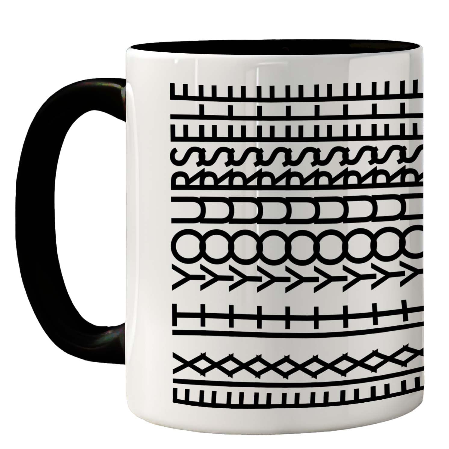 Funny Mug for Men Women - Fix It Yourself - Rude Sarcastic Slogan Gifts for Work Colleagues, Crude Fun Novelty Joke Gag Gift Humour Birthday Friends, 11oz Black Ceramic Premium Mugs Cup