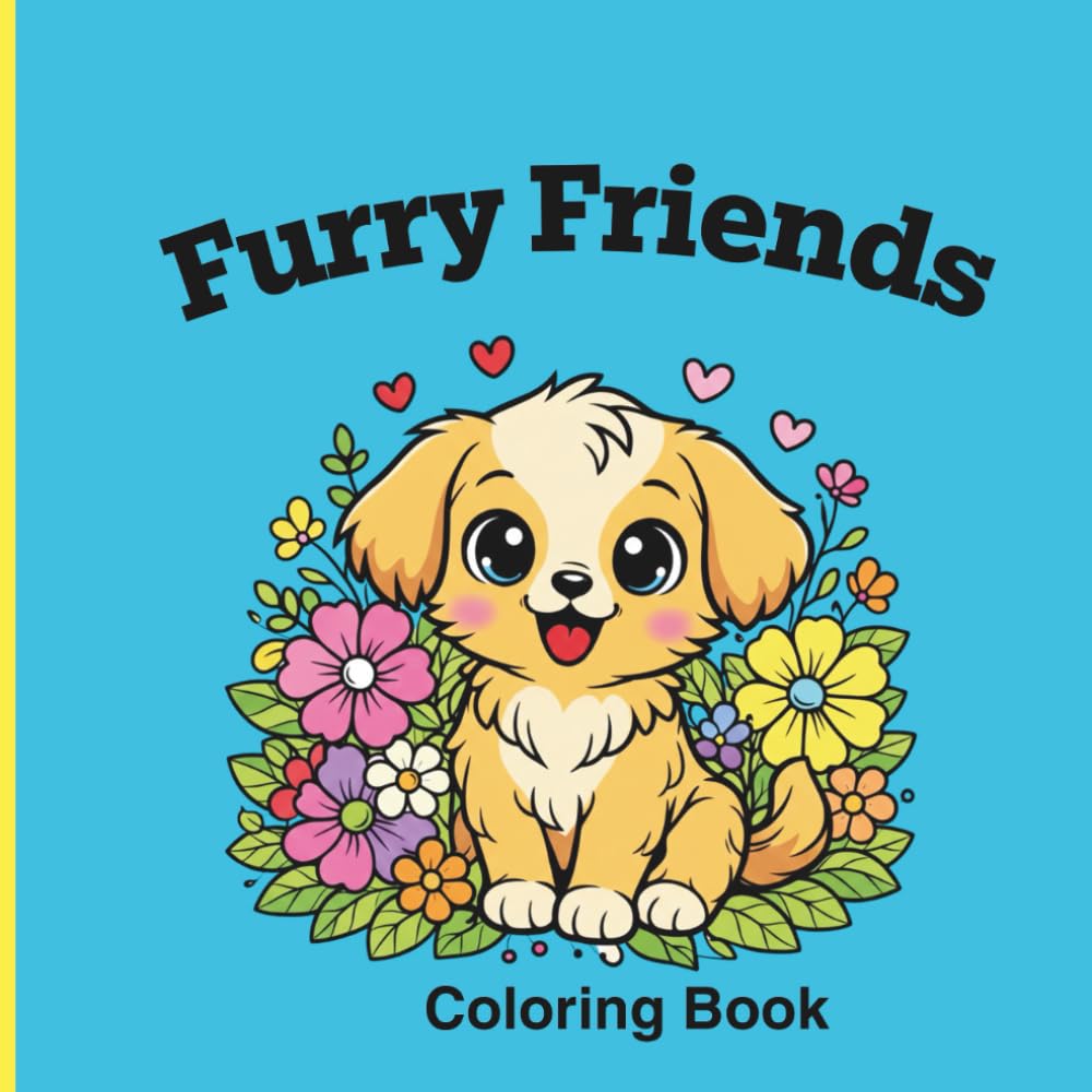 Furry Friends: Children’s Coloring Book- Preschoolers
