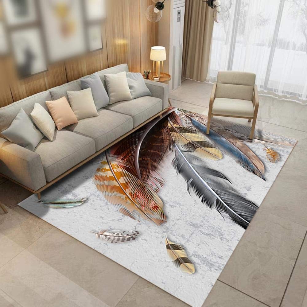 Tapis antidérapant de salon léger 80x160cm contre les sols froids et glissants