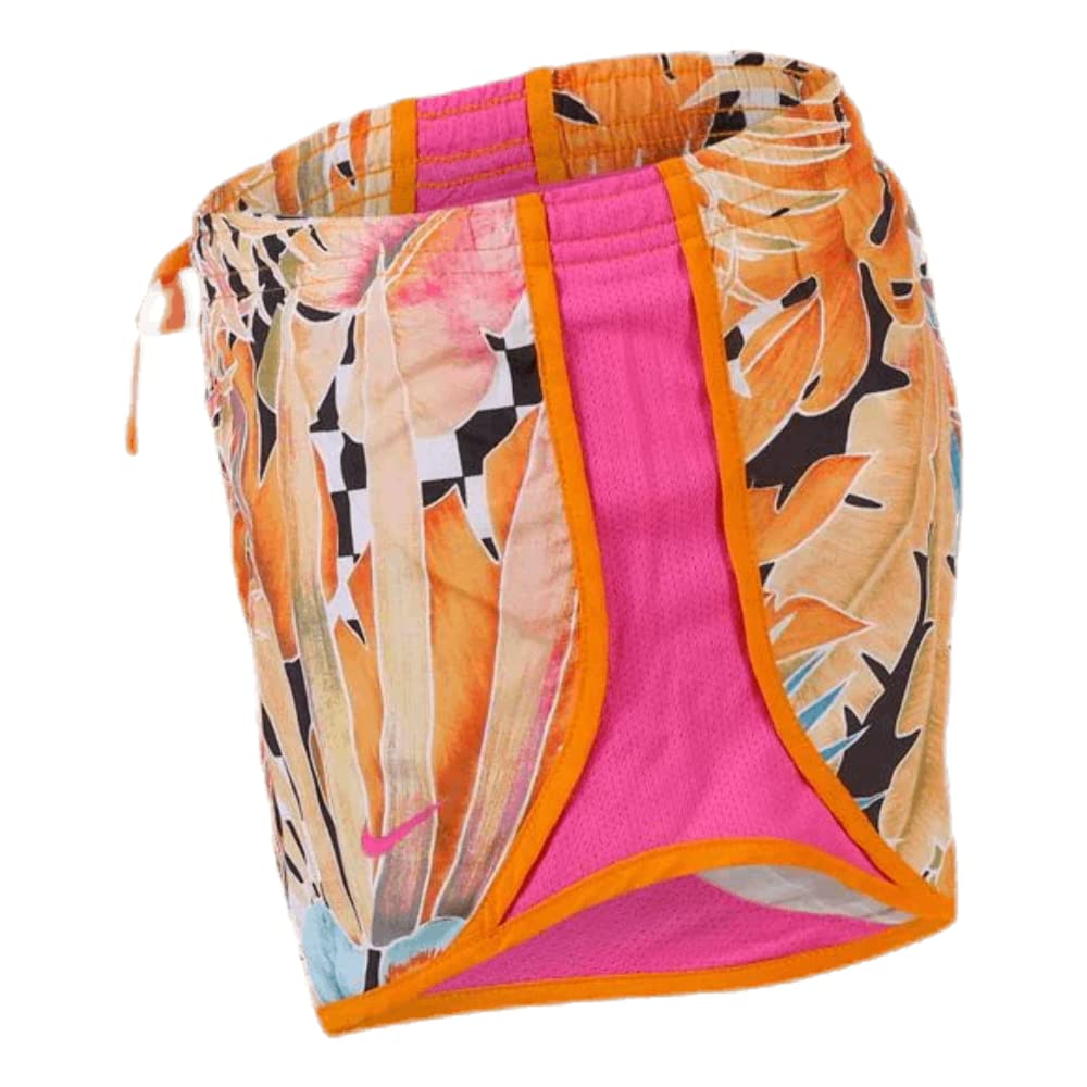 Nik Dri-fit Girl's Tempo Running Shorts Large Polyester Orange