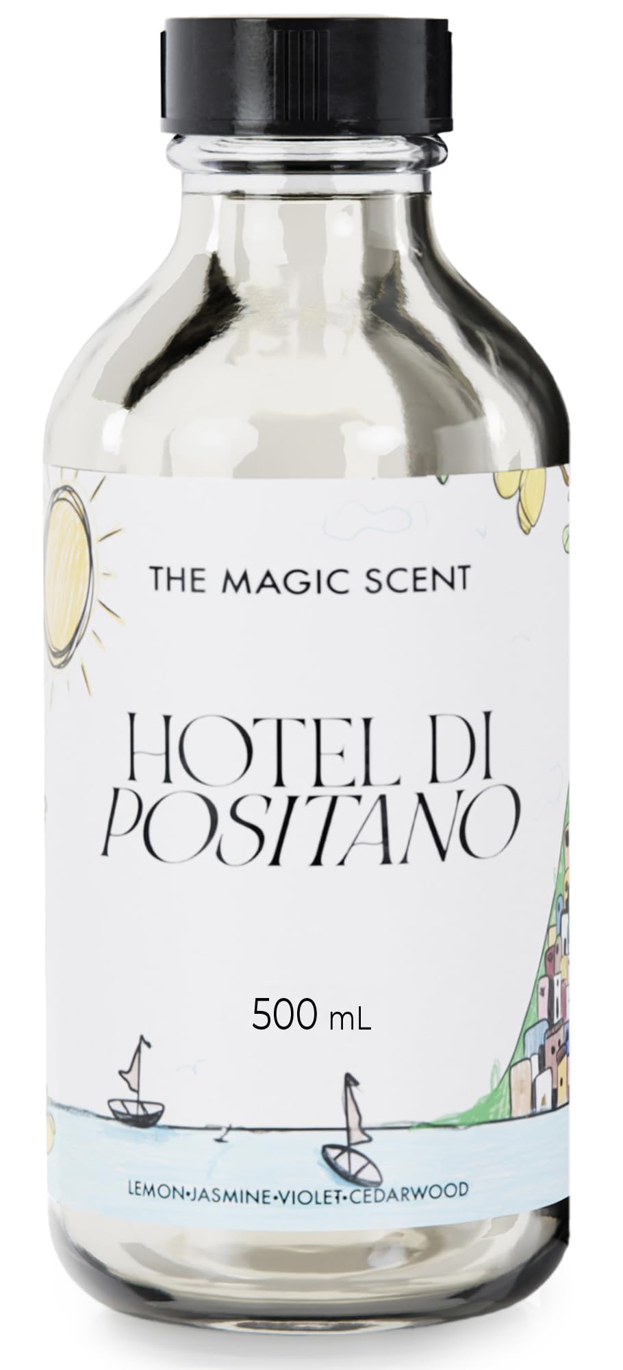 The Magic Scent Hotel Di Positano Hotel Scent Diffuser Oil - Cold-Air & Ultrasonic Fragrance Oil for Diffuser Inspired by Amalfi Coast, Italy - Essential Oils for Diffusers Aromatherapy (500 ml)