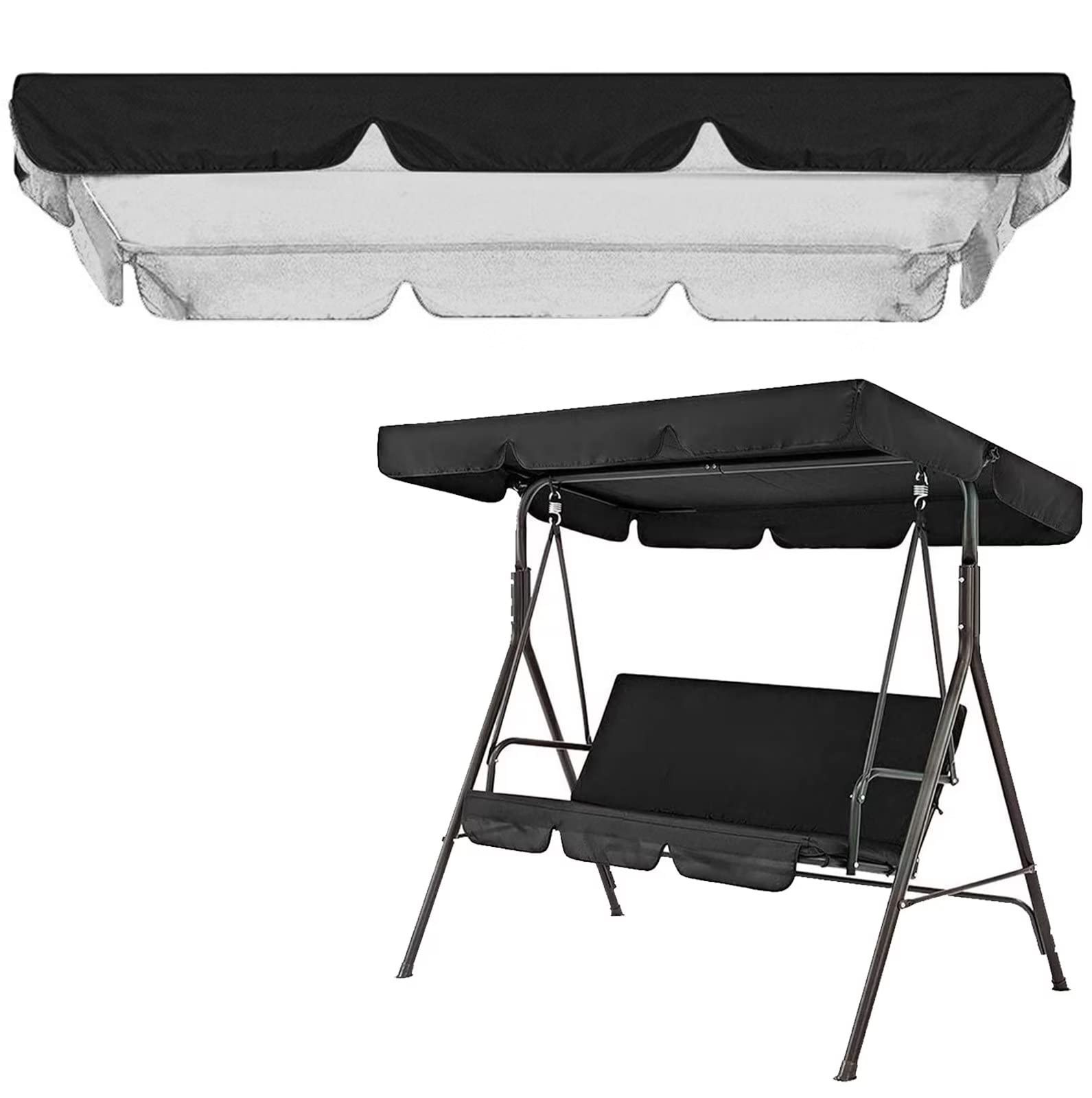 Copertura Altalena Giardino Universale - Impermeabile, Anti-UV, Per 2-3 Posti - Foto 11