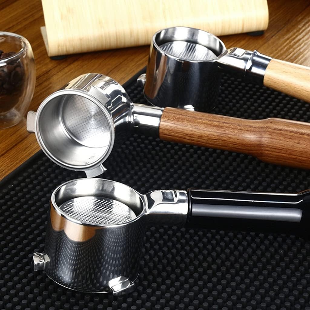 Machine Accessories Professional Bottomless Coffee Handle 51mm Coffee Handle, Compatible With Delong 9335 Espresso Machine, Stainless Steel Coffee Appliance Coffee Handle (Color : Three(Three Ears Gol