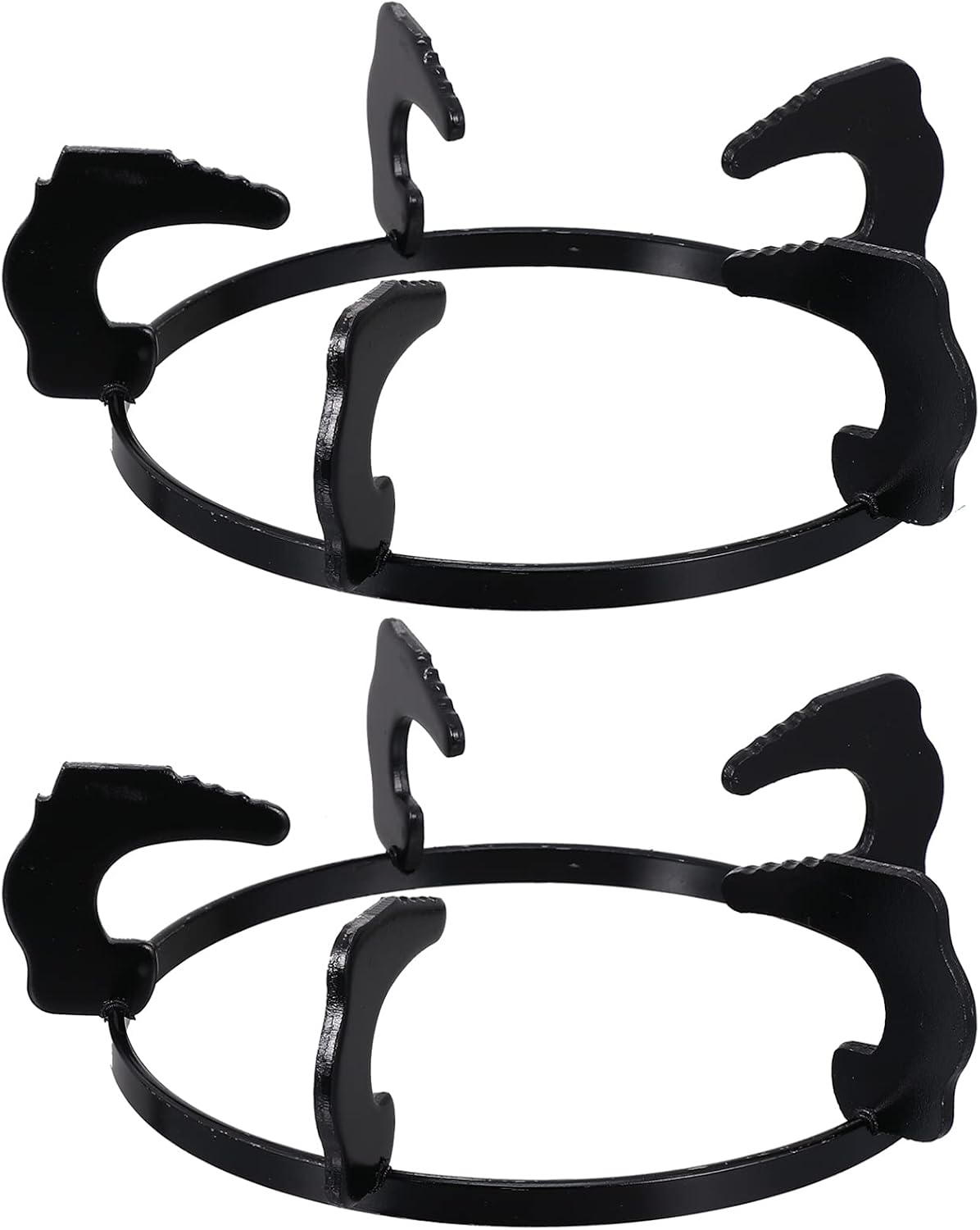 SOLUSTRE 2pcs Gas Stove Rack Non- Cast Iron Support for Wok Pan Household Stand for Steady Cooking Easy to Install Detach Replacement for Worn Stovetop Brackets