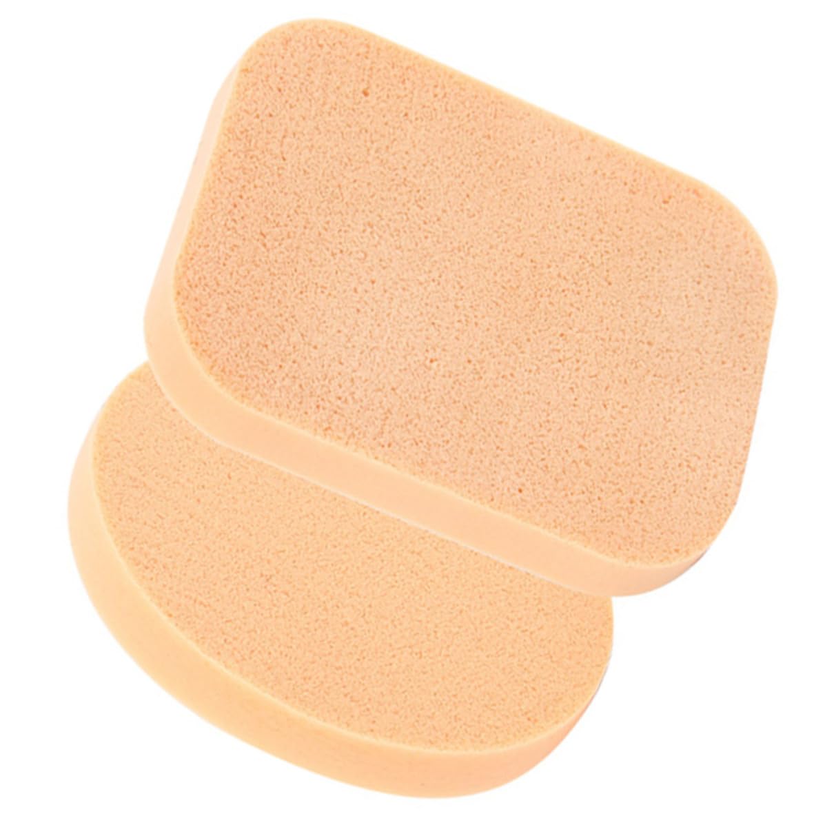 2pcs Make up Sponge Puff for Dry and Wet Use Khaki