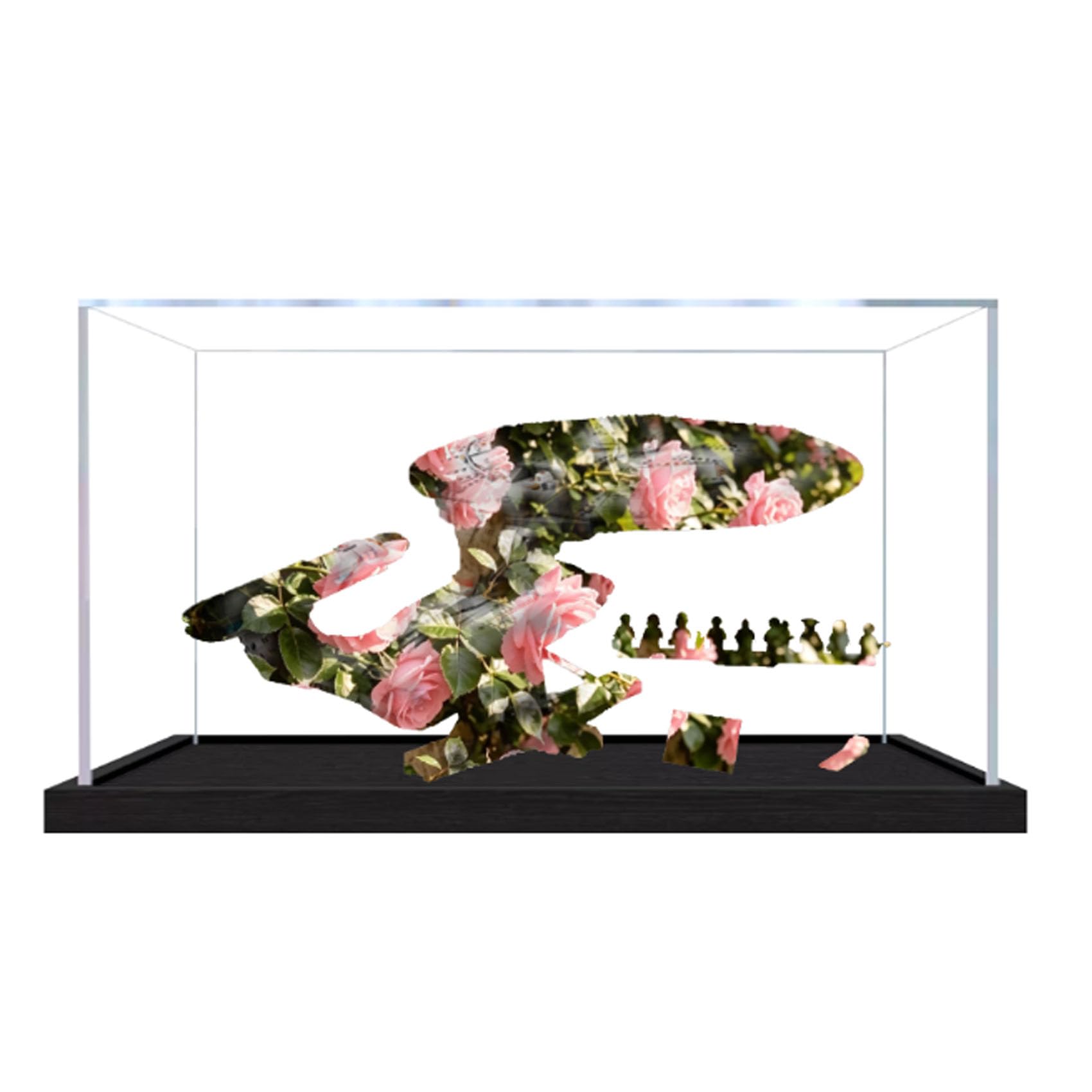 Acrylic Display Case for Le-go 10356 Starship Model, Dustproof Display Box (display box only) (StyleA 3mm)