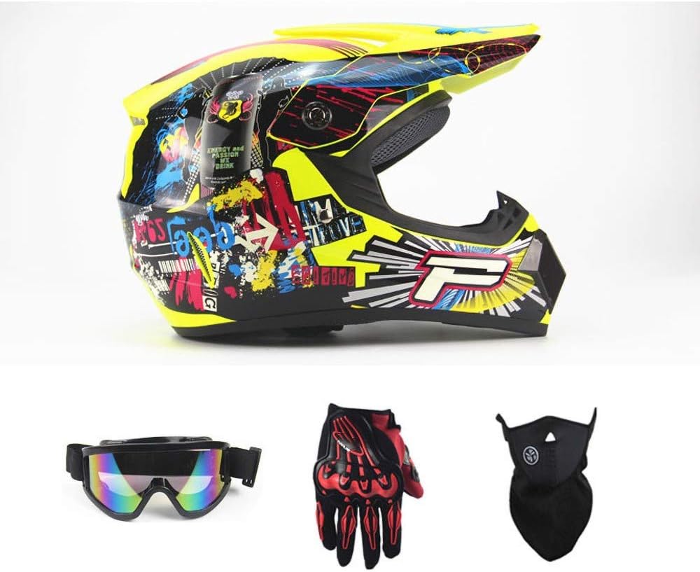 QJWM Motorcycle Helmet Full Face Helmet Breathable Road Racing Off-road Helmet Abs Riding Helmet 10 Colors Available