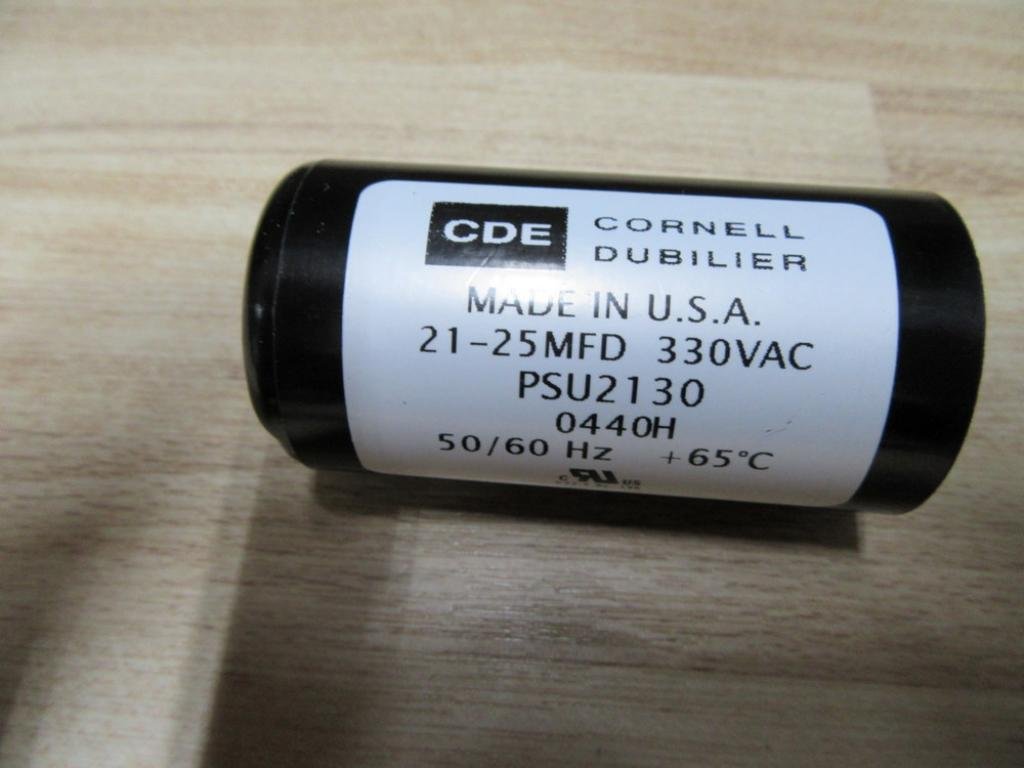 Mallory SONALERT PSU2130 Aluminum ELECTROLYTIC Capacitor, 21 UF - 25 UF, 330VAC, Tolerance: 10%