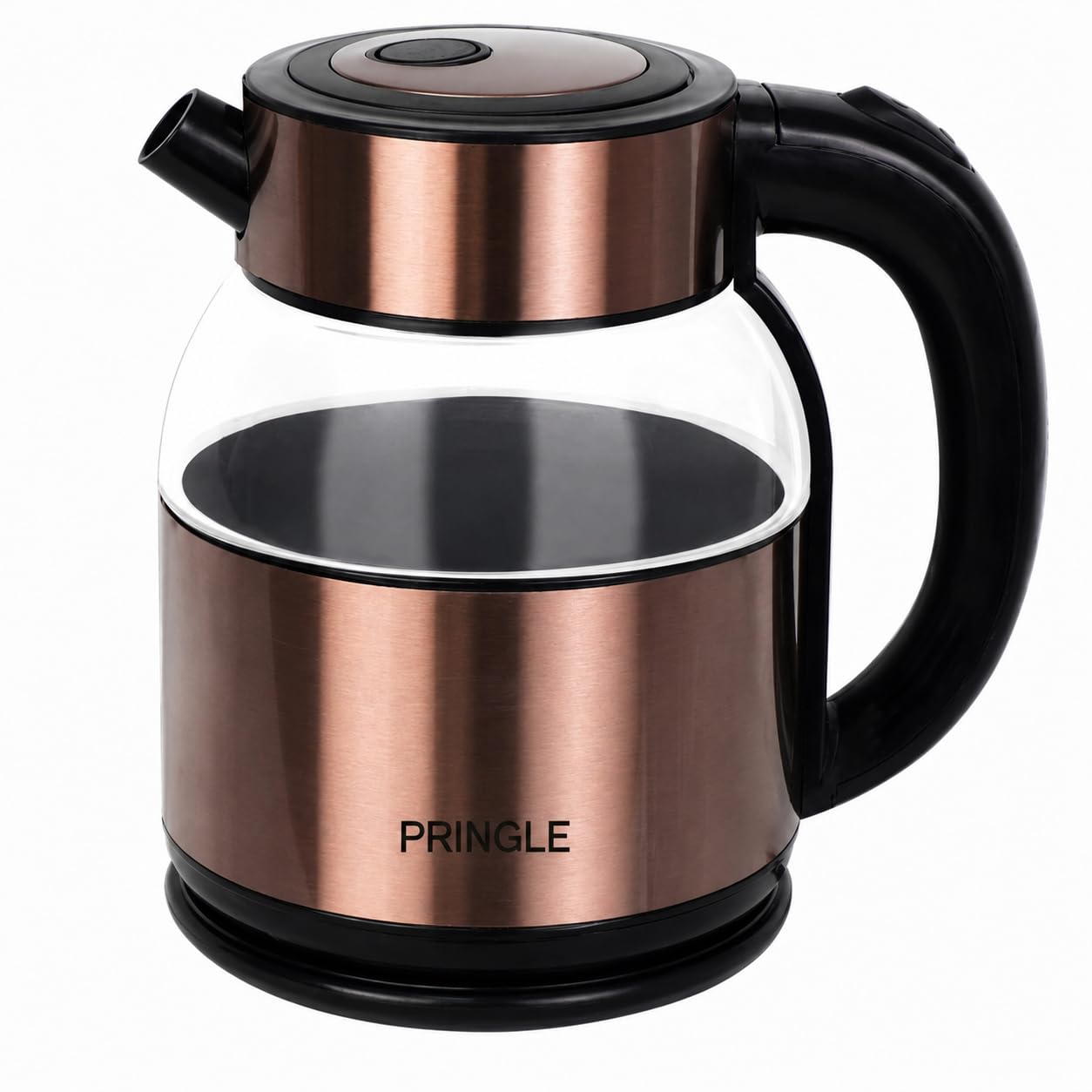 Pringle Vogue 1.8L Electric Glass Kettle 1350W | Double Fada Controller | Double Layer Cool Touch Design | Auto Shut-Off & Boil Dry Protection | Fast Boiling | 1 Yr Warranty | Copper-image-33