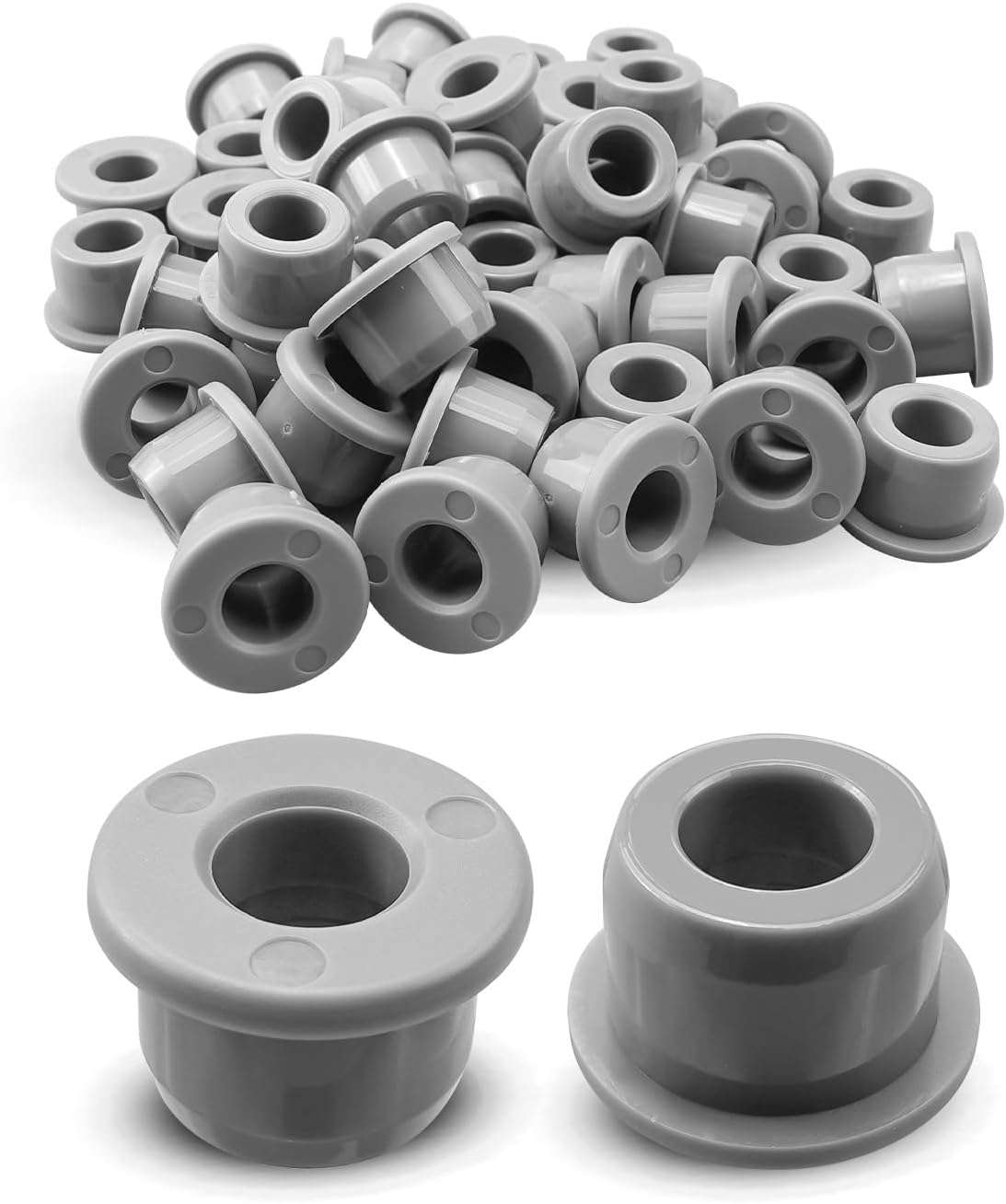 OCHIKI 50Pcs Golf Cart Bushing Fit for Club Car Precedent Control A Arms and Front Leaf Spring Replace 102956201 1022874011, Gray