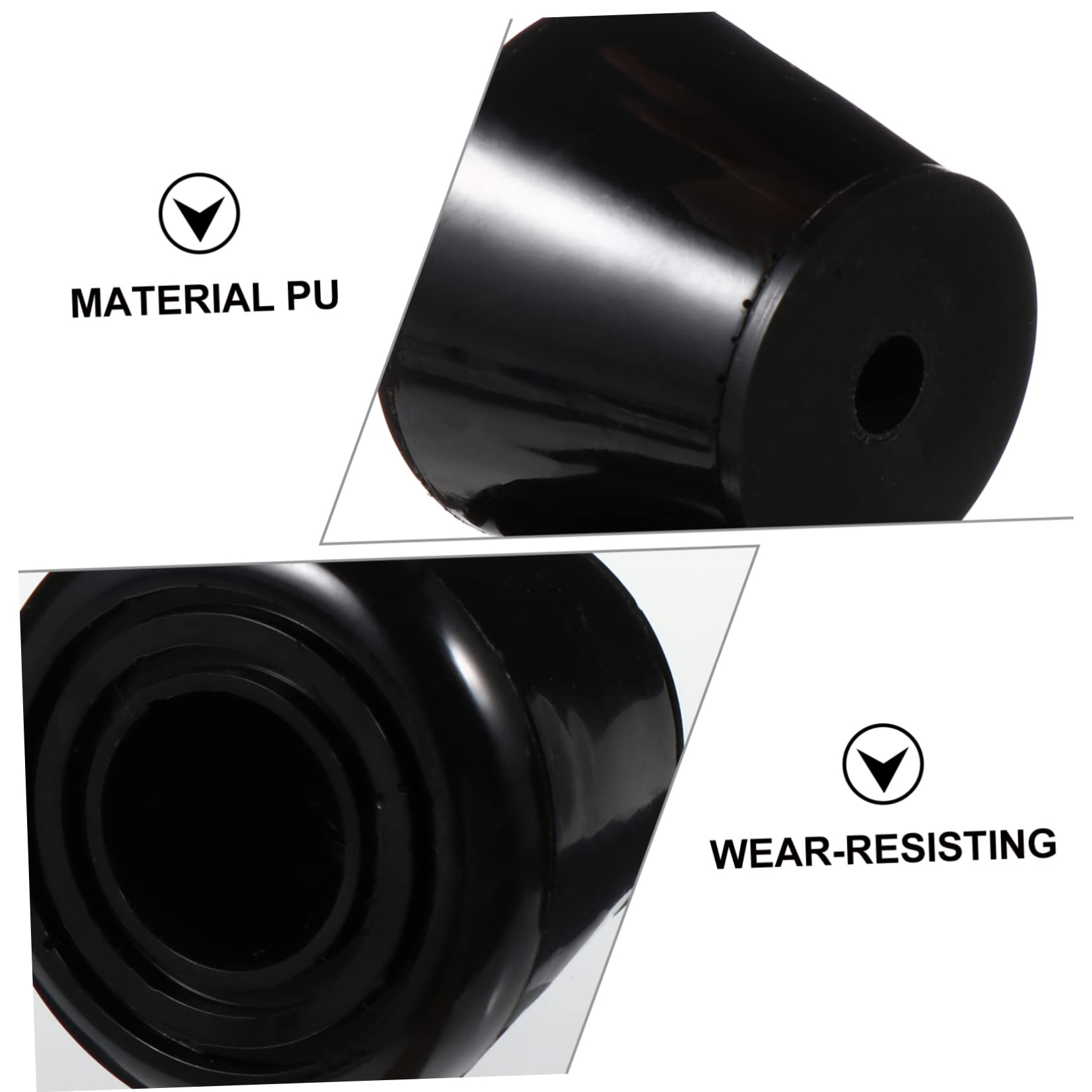 Hemoton 4Pcs Roller Skates Brake Block Easy Install Brake Heads for Quad Skating Durable Slip Braking Performance Stable Stopping Power Compatible with Various Roller