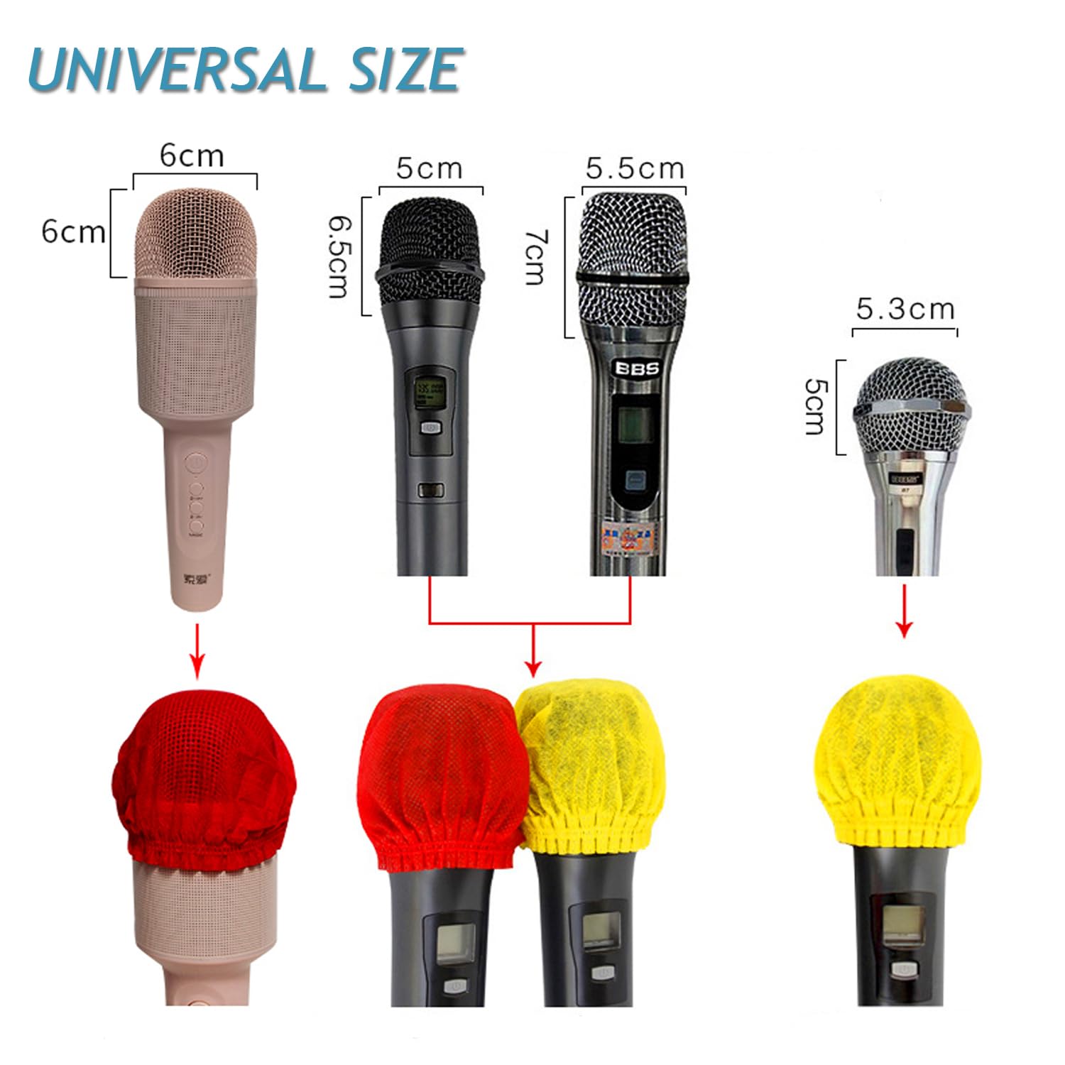 Generic For Microphone Replacement Grille for Shure BETA87, BETA 87A, BETA 87C Mic Head Cover, Microphone Ball Head Mesh Grill, Capsule Parts (Black / 2 Pack)