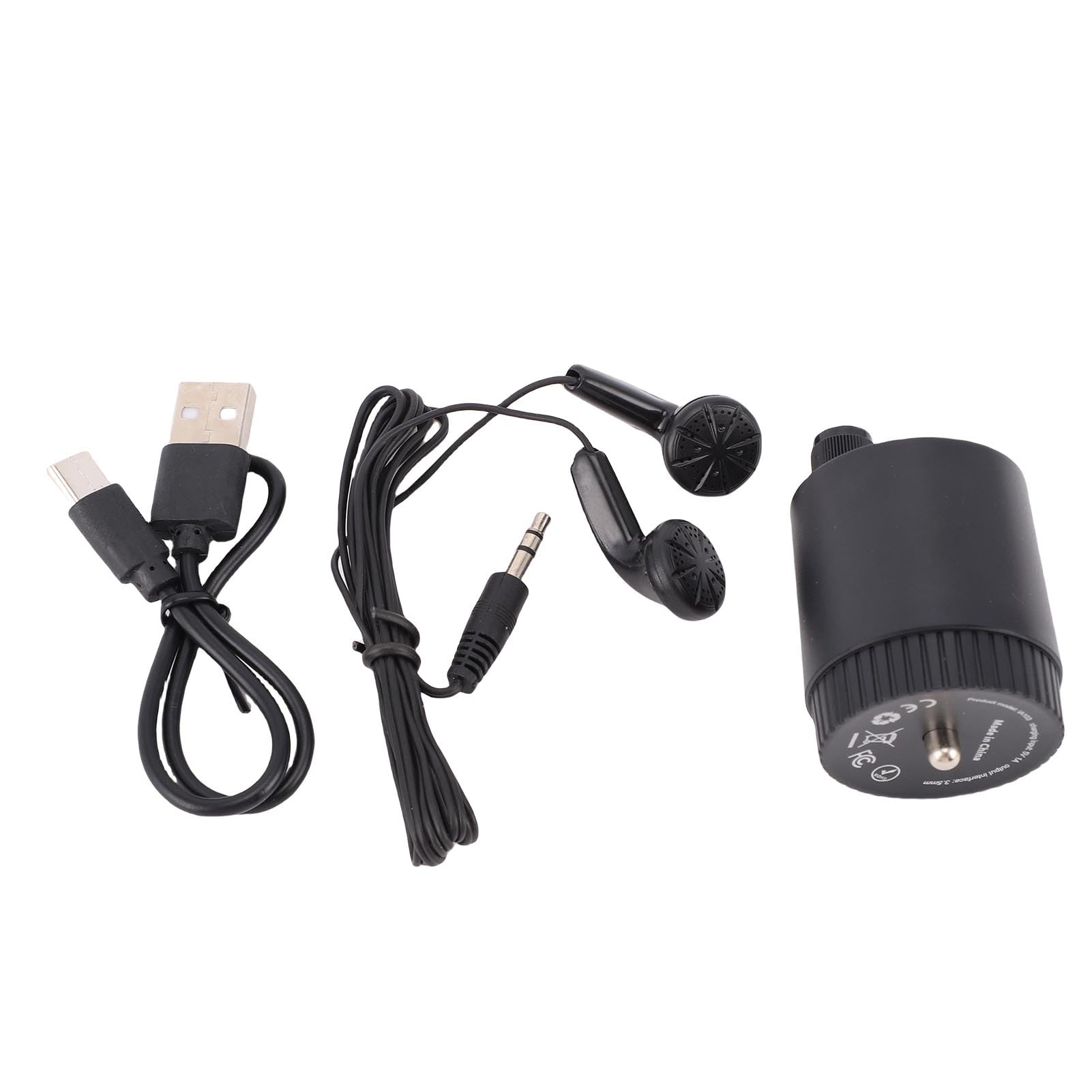 Water Leakage Detector, High Sensitive Sound Amplification Underground Water Pipe Leak Monitor Detection Intensity Sound Ear Listening Device Leakage Amplifier Reducing Waste