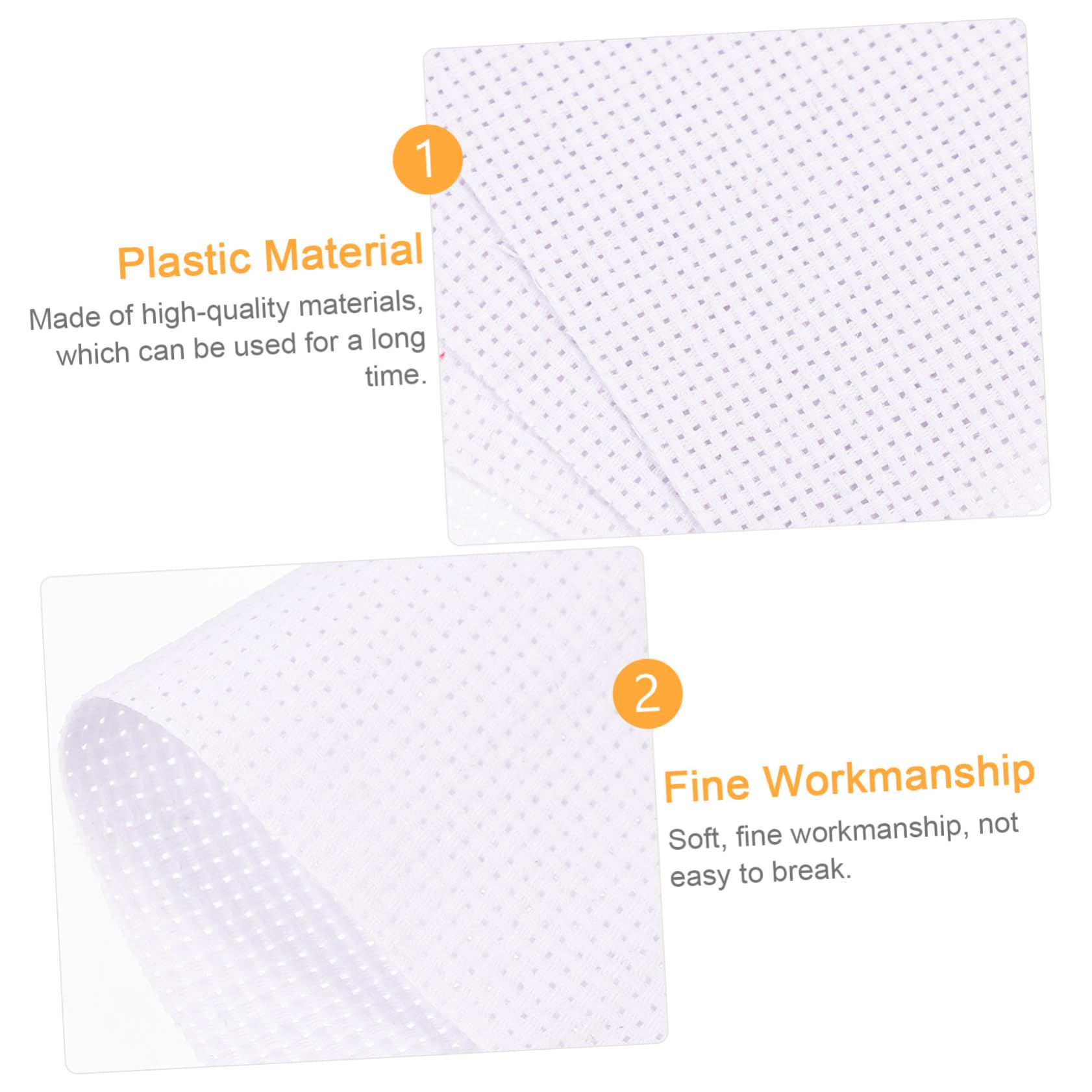 HOMSFOU 4 Pieces Cross Stitch Cloth Fabric for Needlework DIY for Crafting Home Decor and Sewing Projects