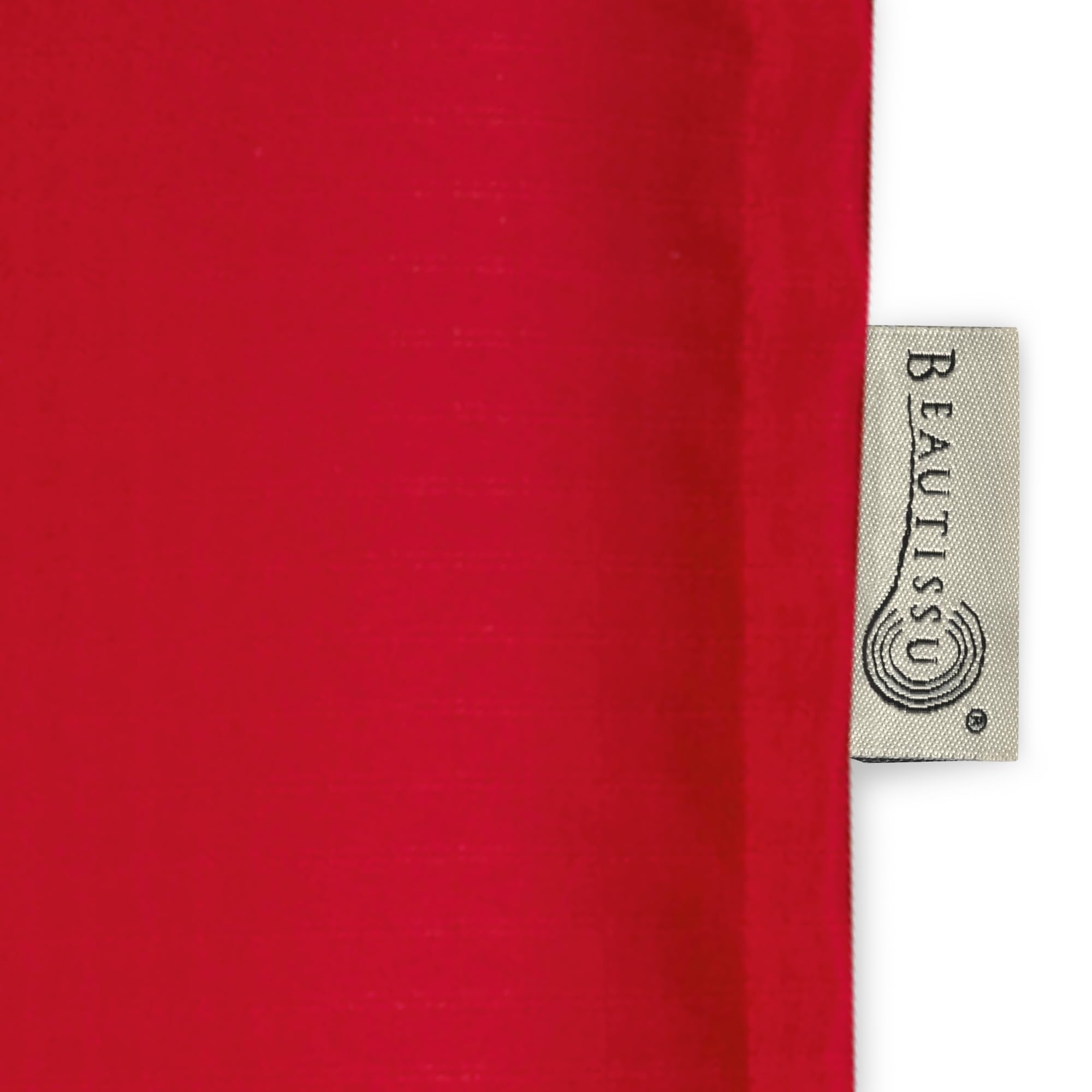 Beautissu Set de 2 Coussin Fauteuil Jardin Haut Dossier 120x50 cm Base HL – Antidérapant & Résistant Lumière UV 5 – Confortable Matelas Coussin Assise Chaise Exterieur Jardin Terrasse Balcon – Rouge