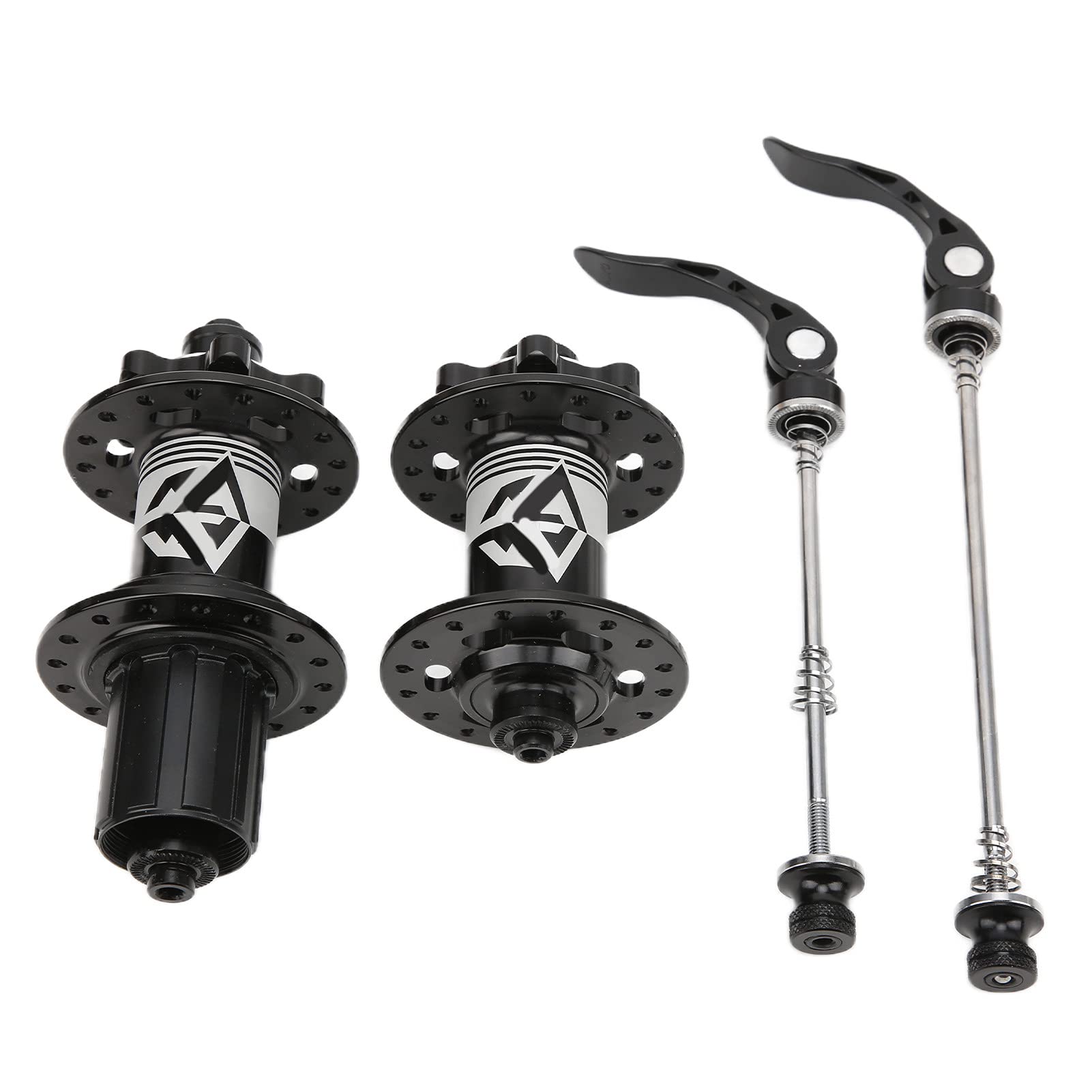 Mountainbike-Naben-Schnellspanner-Set, 5 Lager, Fahrradnabe, 32 Löcher, Fahrradnaben, abgedichtetes Lager, Schnellspanner für Rennrad, Aluminiumlegierung, Schwarz, 759 g