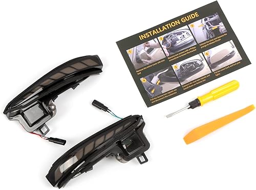 Miniatura 3 de HIGH FLYING Espejos laterales LED para automóvil, indicador de luces intermitentes dinámicas secuenciales, 2 unidadespar para Toyota Tacoma