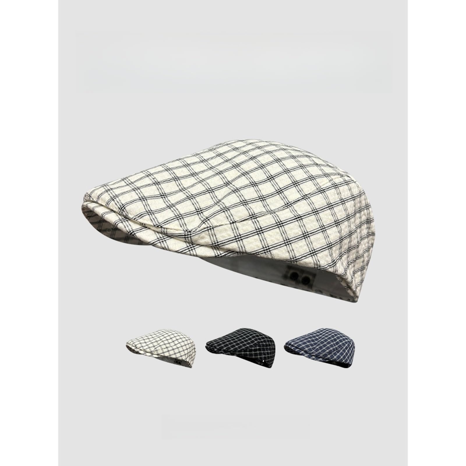 Women Newsboy Cap Flat Ivy Hat Cabbie Hunting Driving Hat for Spring Adjustable Series 18