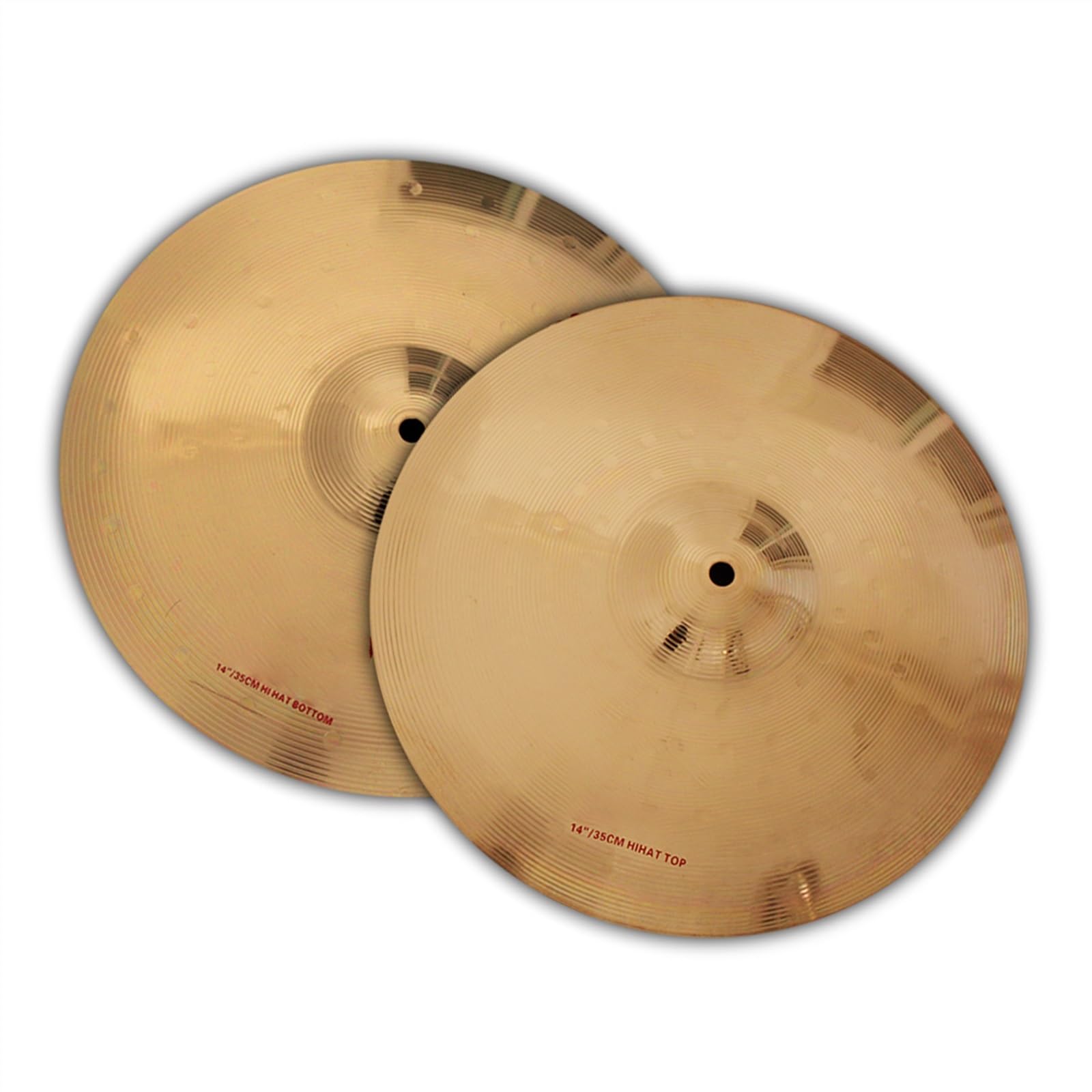 Cymbale Cymbale Hi-Hat 14 Pouces avec Surface De Lattage, De Polissage Et De Creusage pour La Performance Accessoires pour Instruments à Percussion