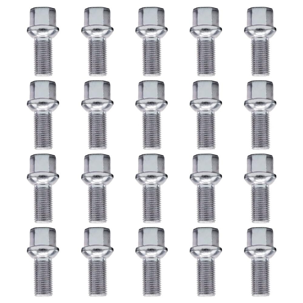 Tornillos llanta compatible con VW Eos 2006-2010 pernos de rueda acero WHT002437 plata 7