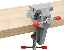 Torno de bancada multifuncional de liga de alumínio, mini braçadeira de bancada eletrônica de joias DIY, ferramenta manual manual, construção de metal