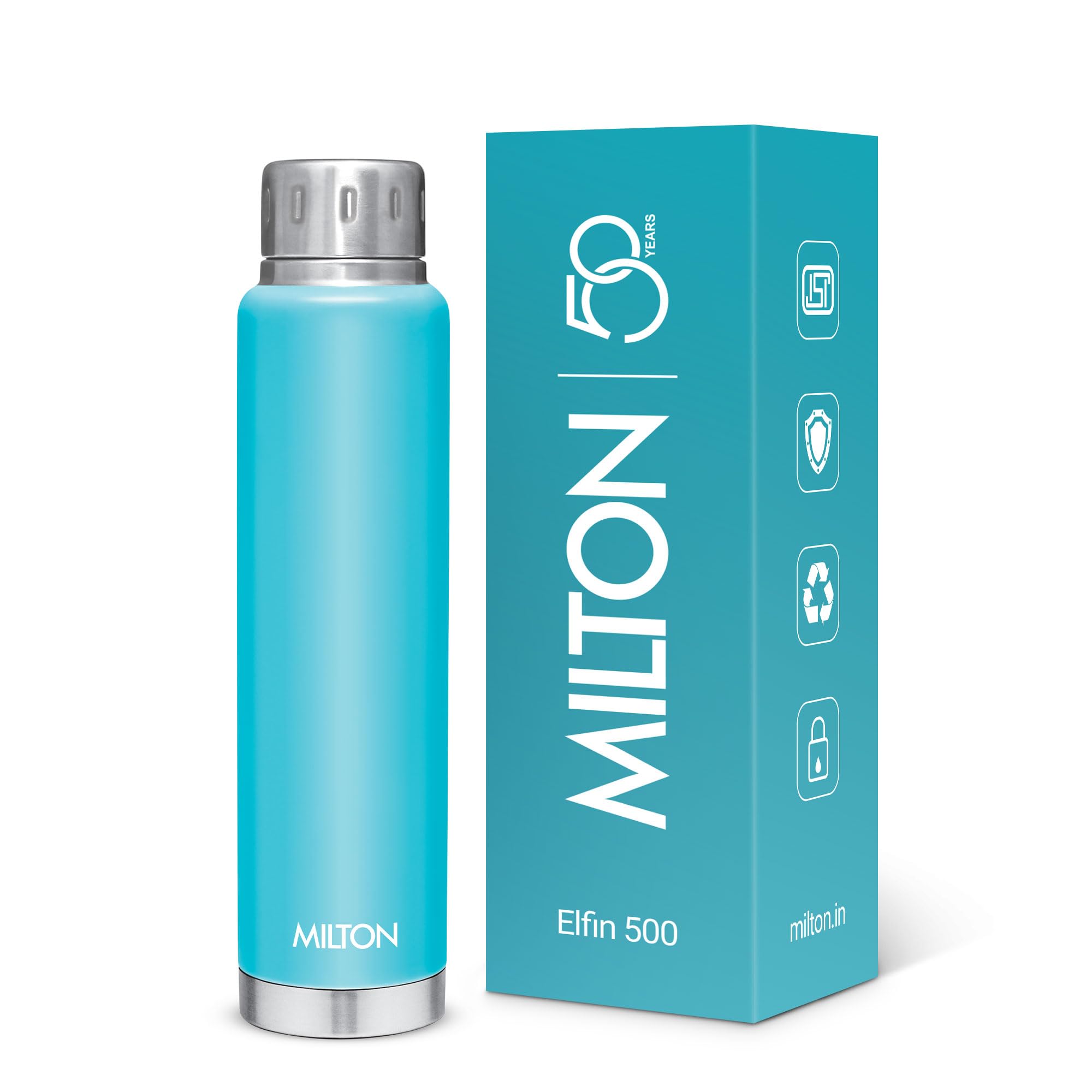 Milton Elfin 300 Thermosteel Water Bottle 300 ml, 24 Hr Hot and Cold I Leak Proof Lid, ISI Certified I Vacuum Insulated I for Office, Gym, School I Silver — Amazon image 11